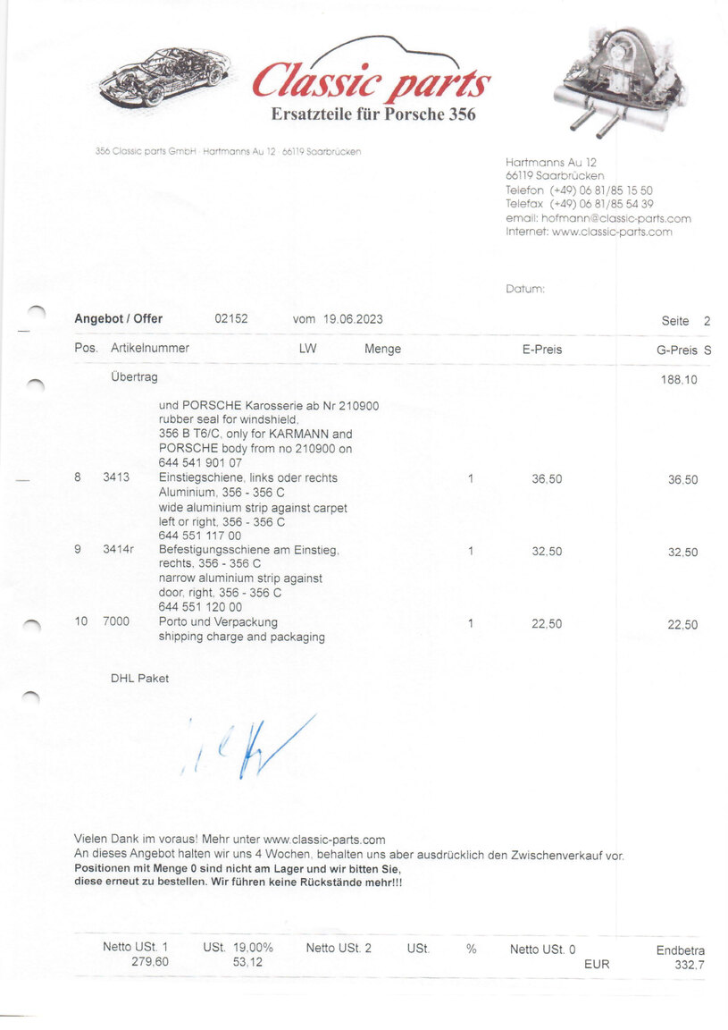 Dokumentation, 1964 Porsche 356 C