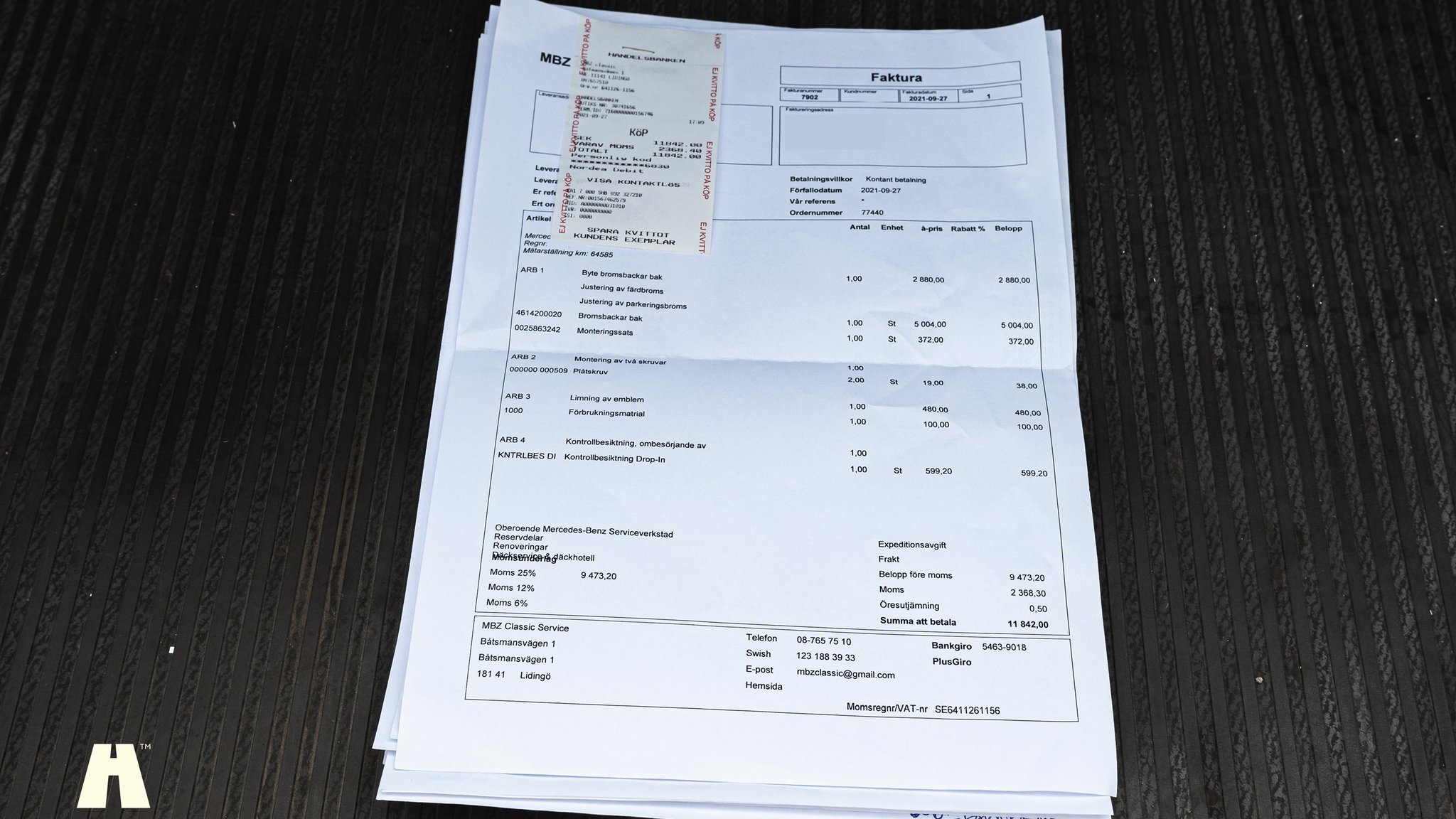 Documentation for 1985 Mercedes 230GE Cabrio