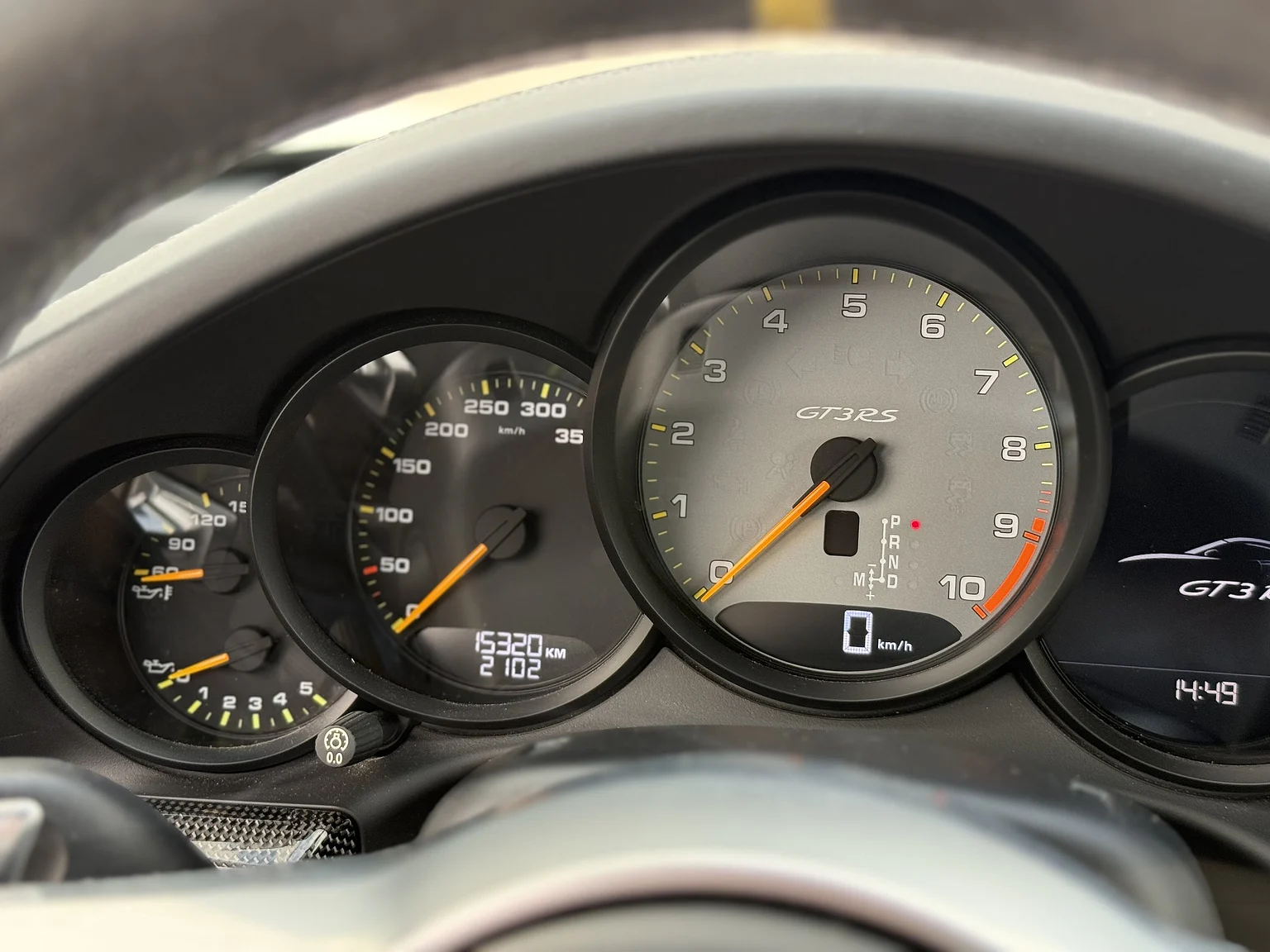 Interiörbild 2016 Porsche 911 GT3 RS (36)