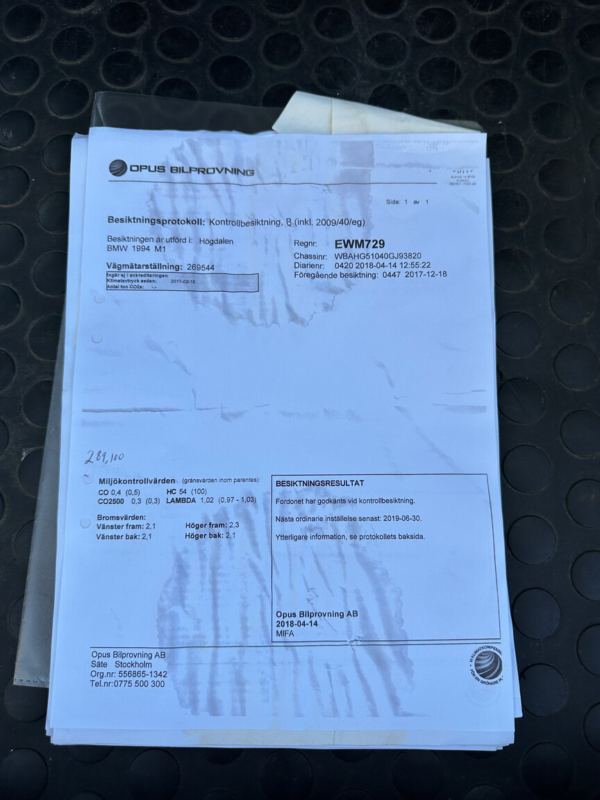 Dokumentation för 1994 BMW 520i E34