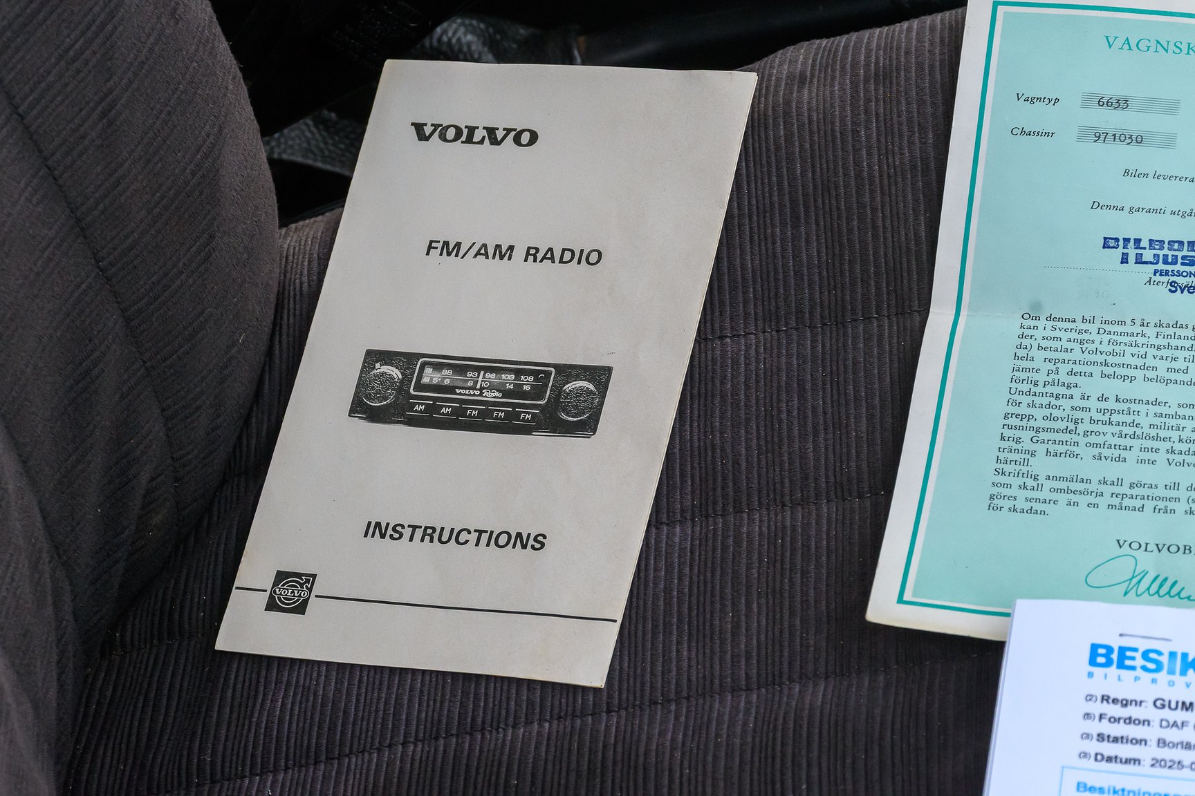 Dokumentation för 1974 DAF 6633 - NO RESERVE