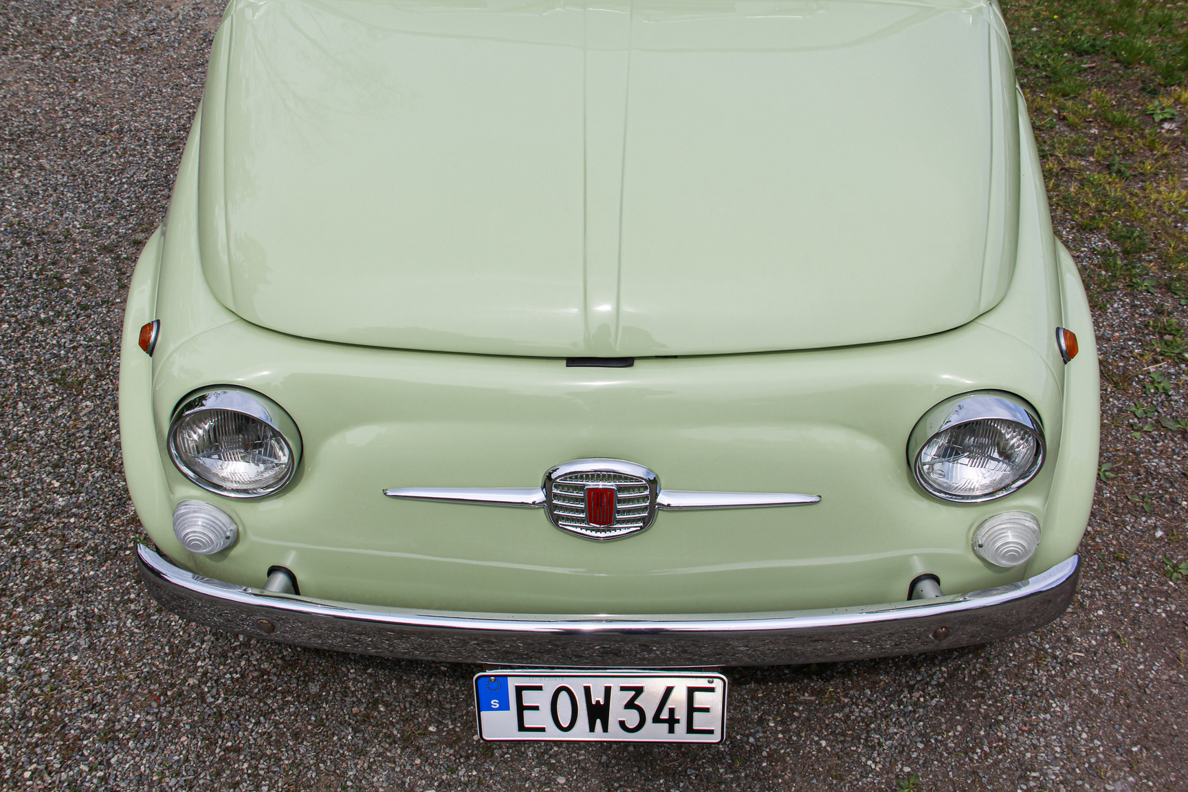 Exteriörbild på 1970 Fiat 500 Lusso