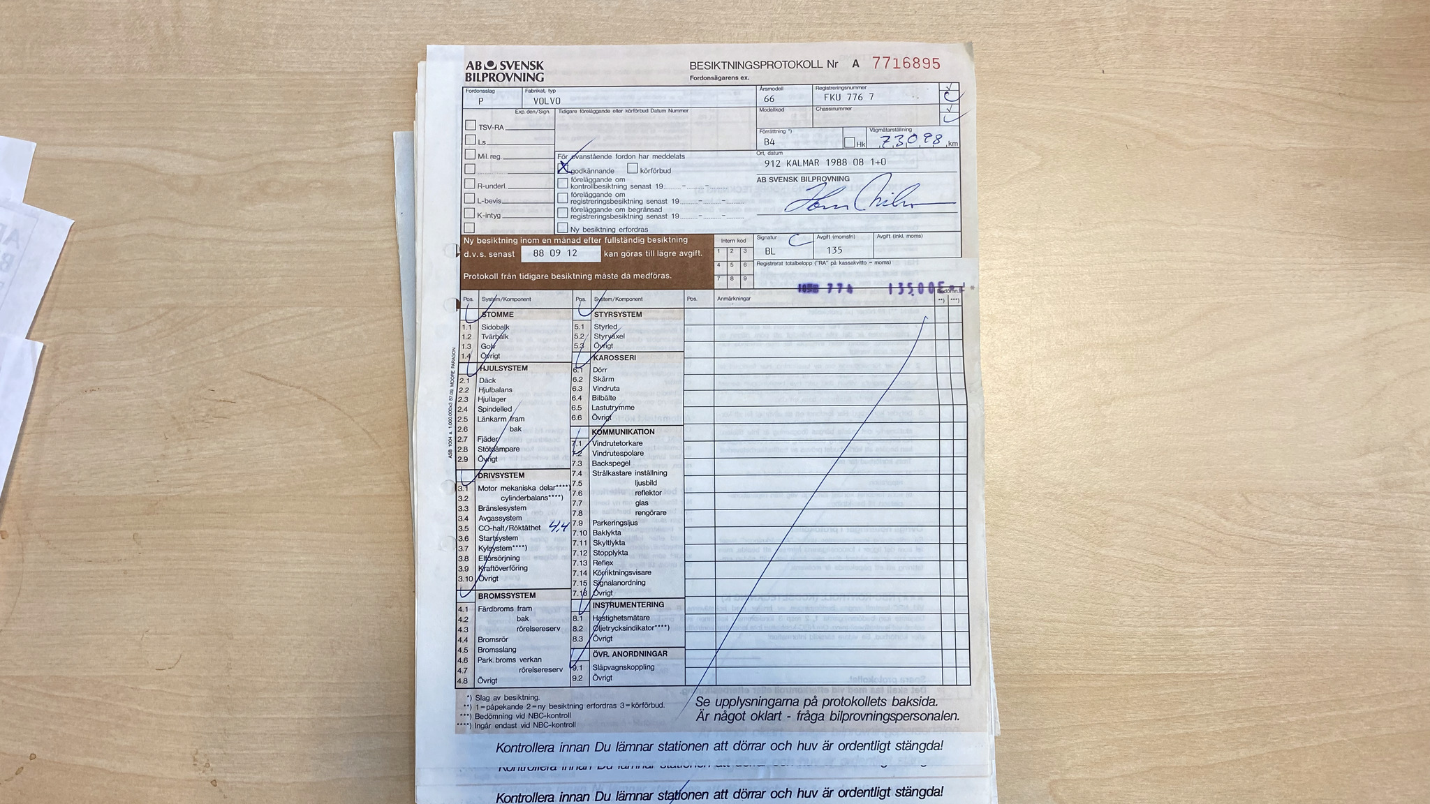 Dokumentation, 1966 Volvo Amazon (47)