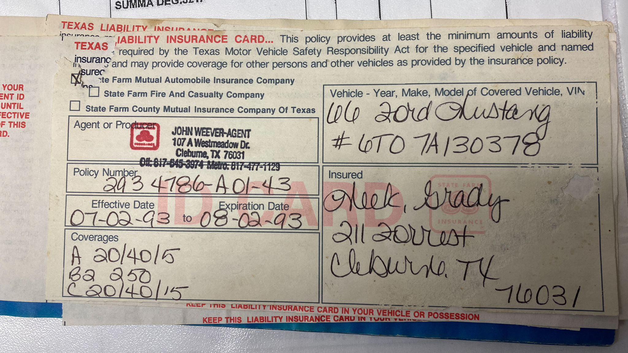 Dokumentation, 1966 Ford Mustang 289 Hardtop (3)