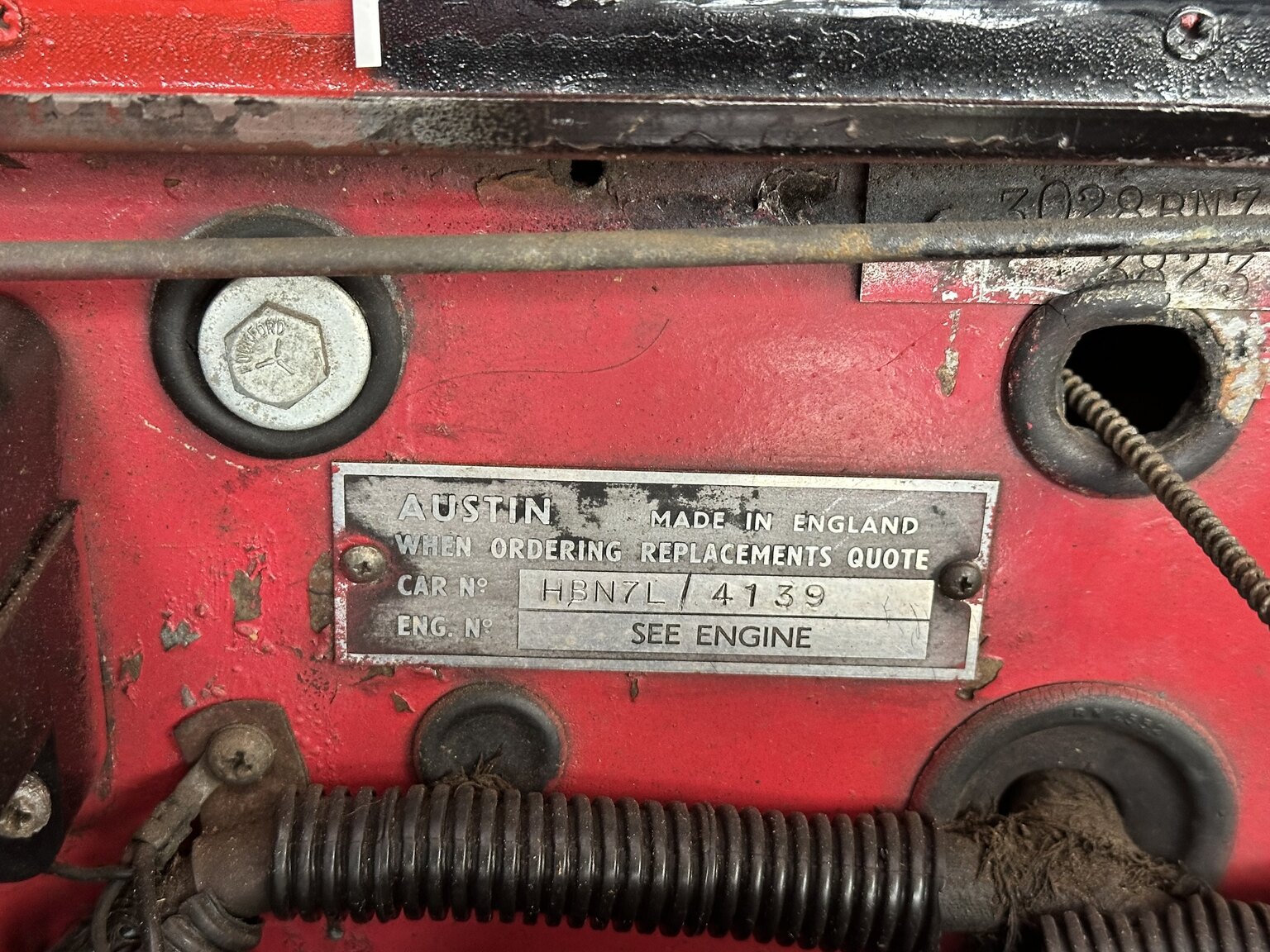 1959 Austin-Healey 3000 BN7, Mekanik