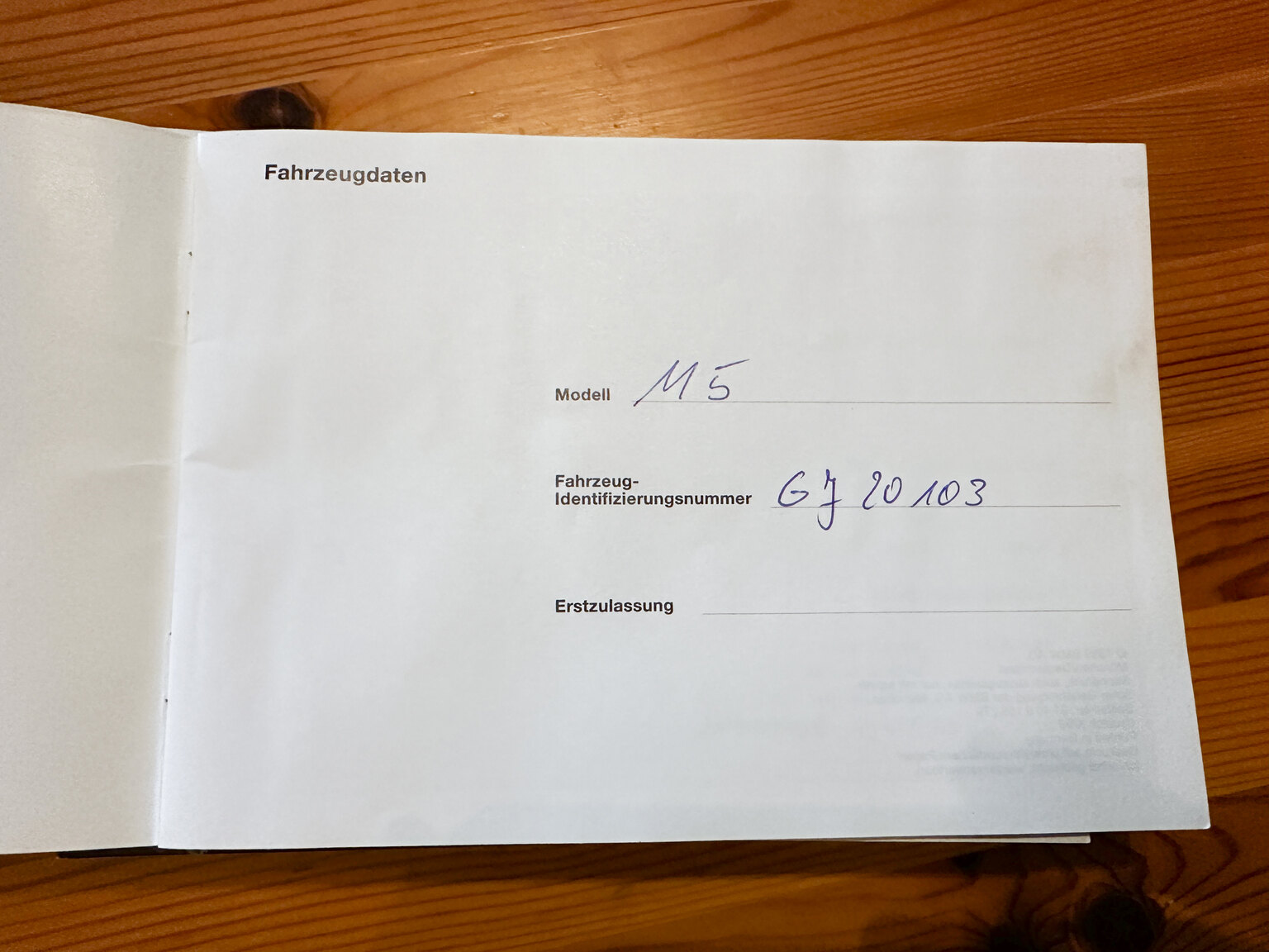 Dokumentation för 2000 BMW M5 E39