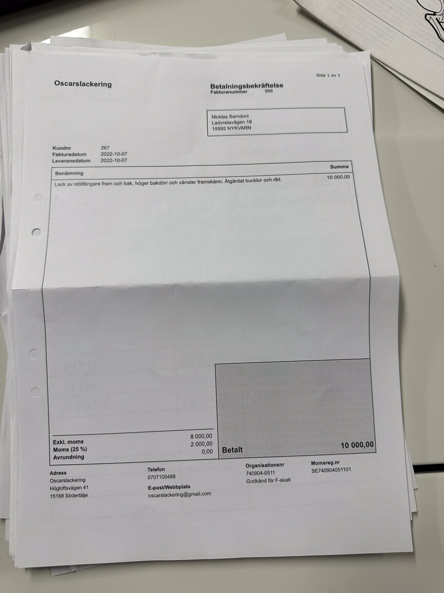 Documentation for 2000 Volvo V70 XC