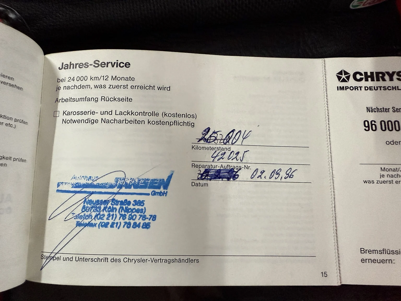 Documentation for 1994 Chrysler Viper (10)