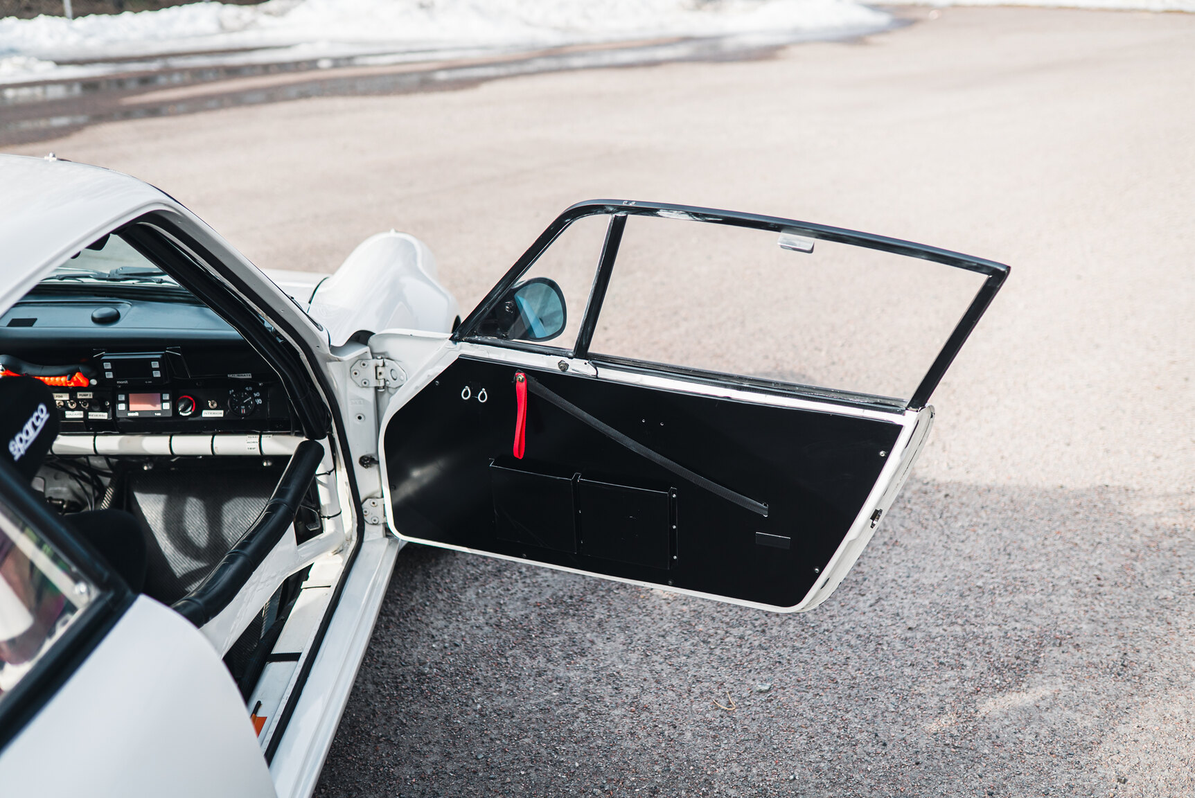 Innenraumfoto von 1977 Porsche 911 RSR Rallycar