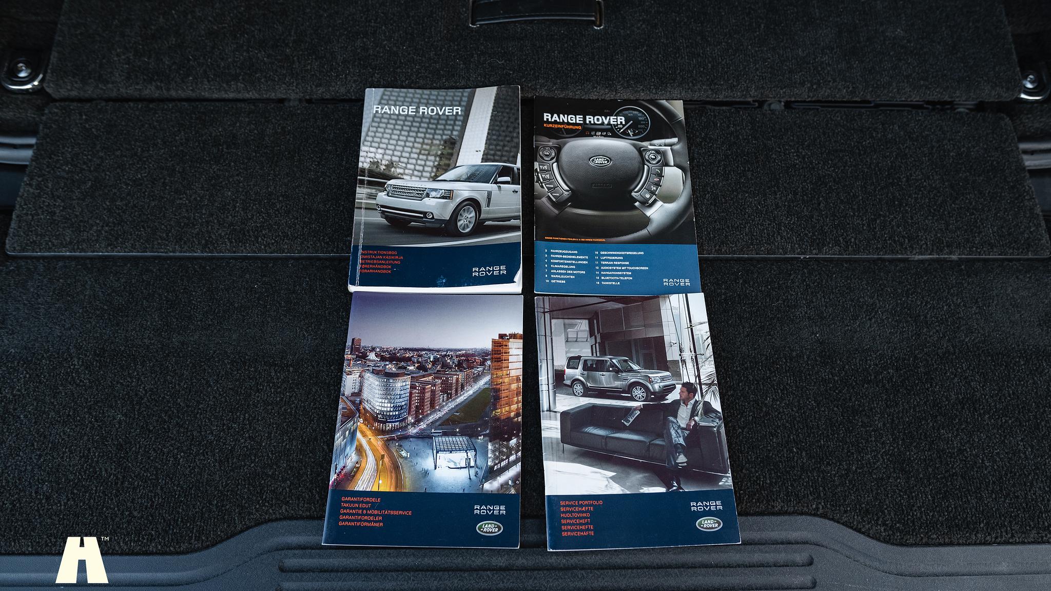 Documentation for 2012 Land Rover Range Rover Westminster TDV8 (L322)