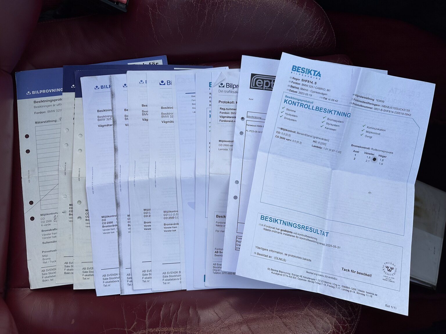 Documentation for 1993 BMW 325i Convertible