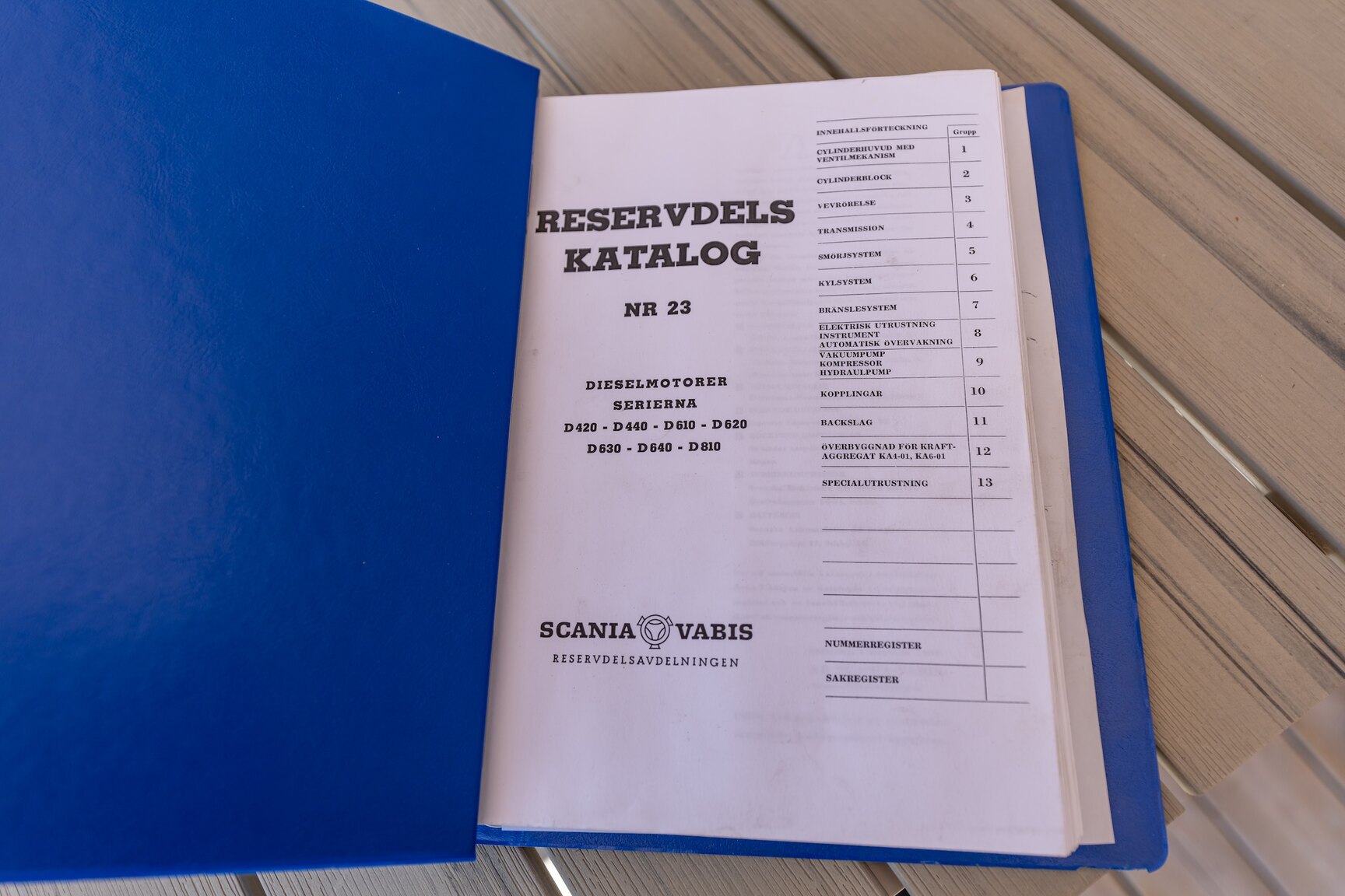 Dokumentation för 1956 Scania Vabis L71