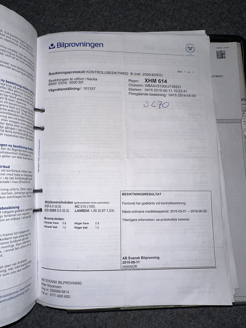 Documentation for 2001 BMW 330Xi