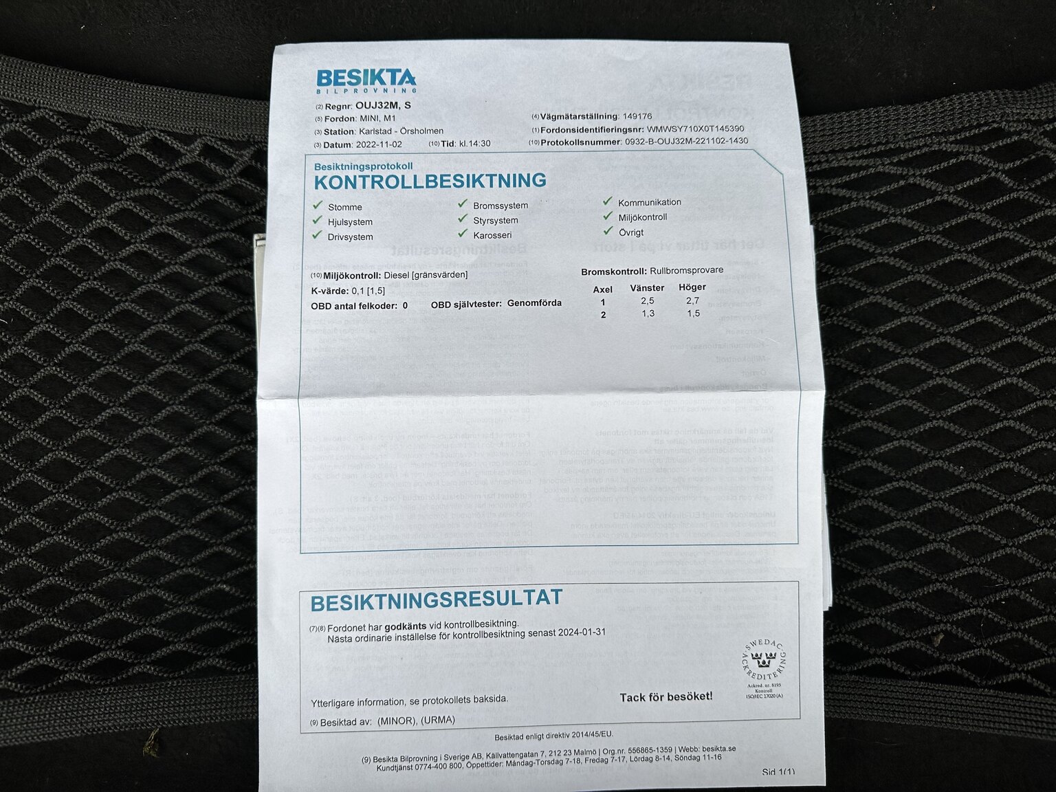 Dokumentation för 2012 Mini Cooper SD Roadster