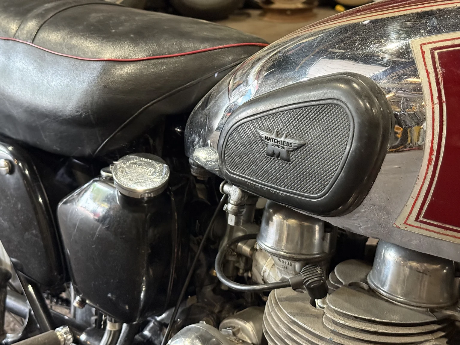 Exteriörbild på 1955 Matchless G 9 (7)