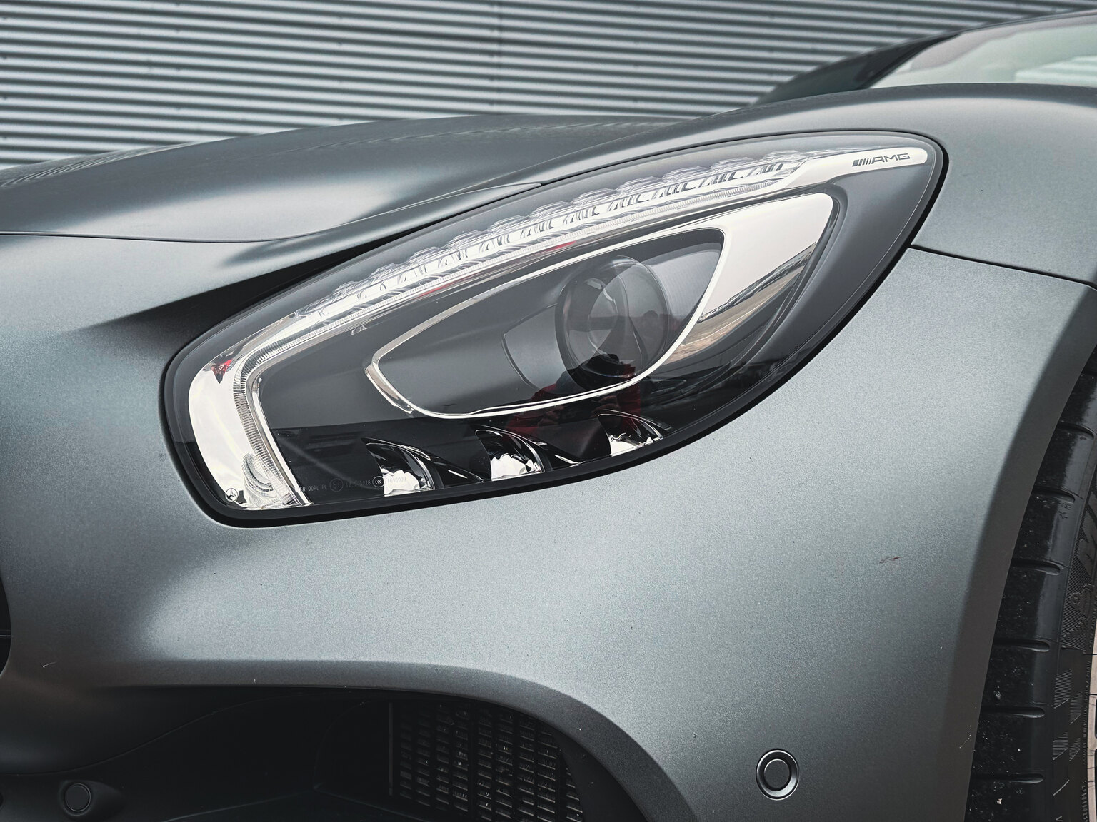 Exterior image of 2018 Mercedes Benz AMG GT C