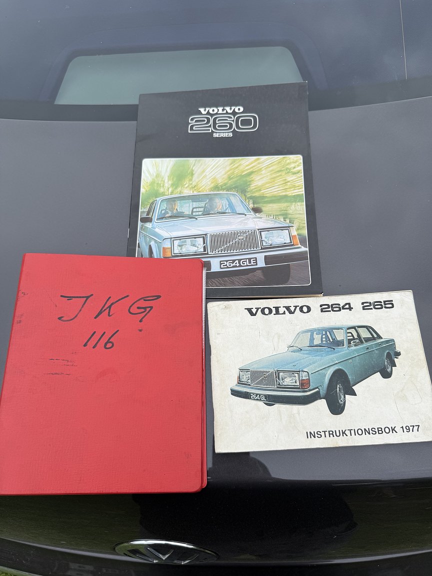 Documentation for 1976 Volvo 264 V6 GL Automatisk