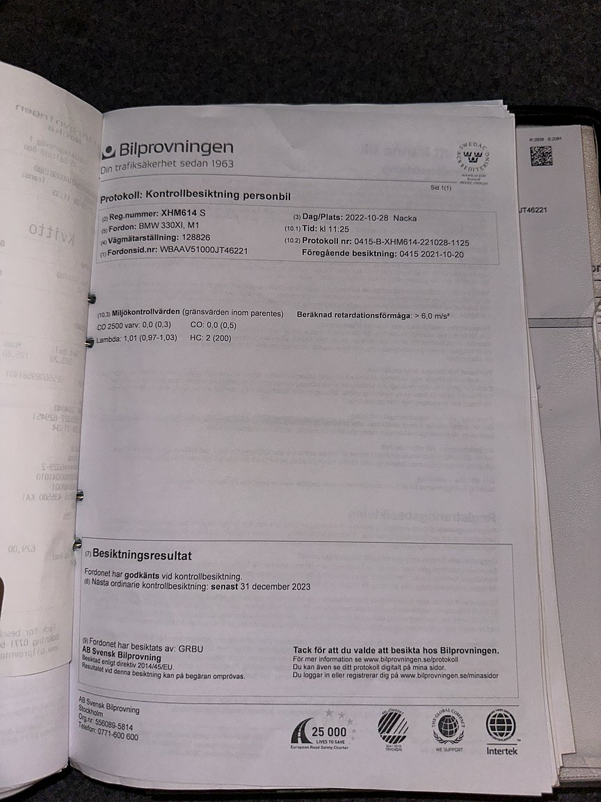 Documentation for 2001 BMW 330Xi
