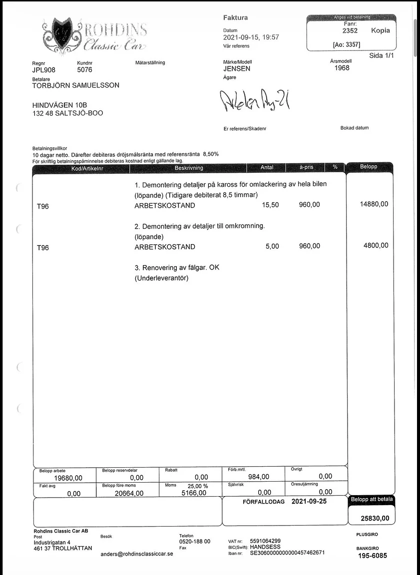 Documentation for 1968 Jensen Interceptor (13)