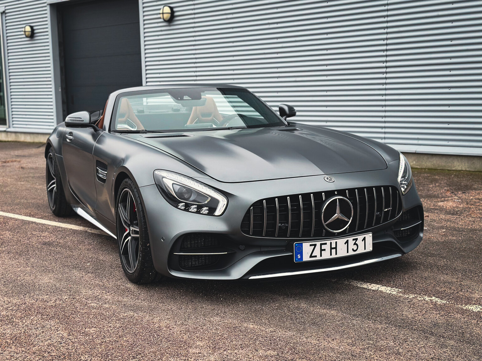 Exterior image of 2018 Mercedes Benz AMG GT C