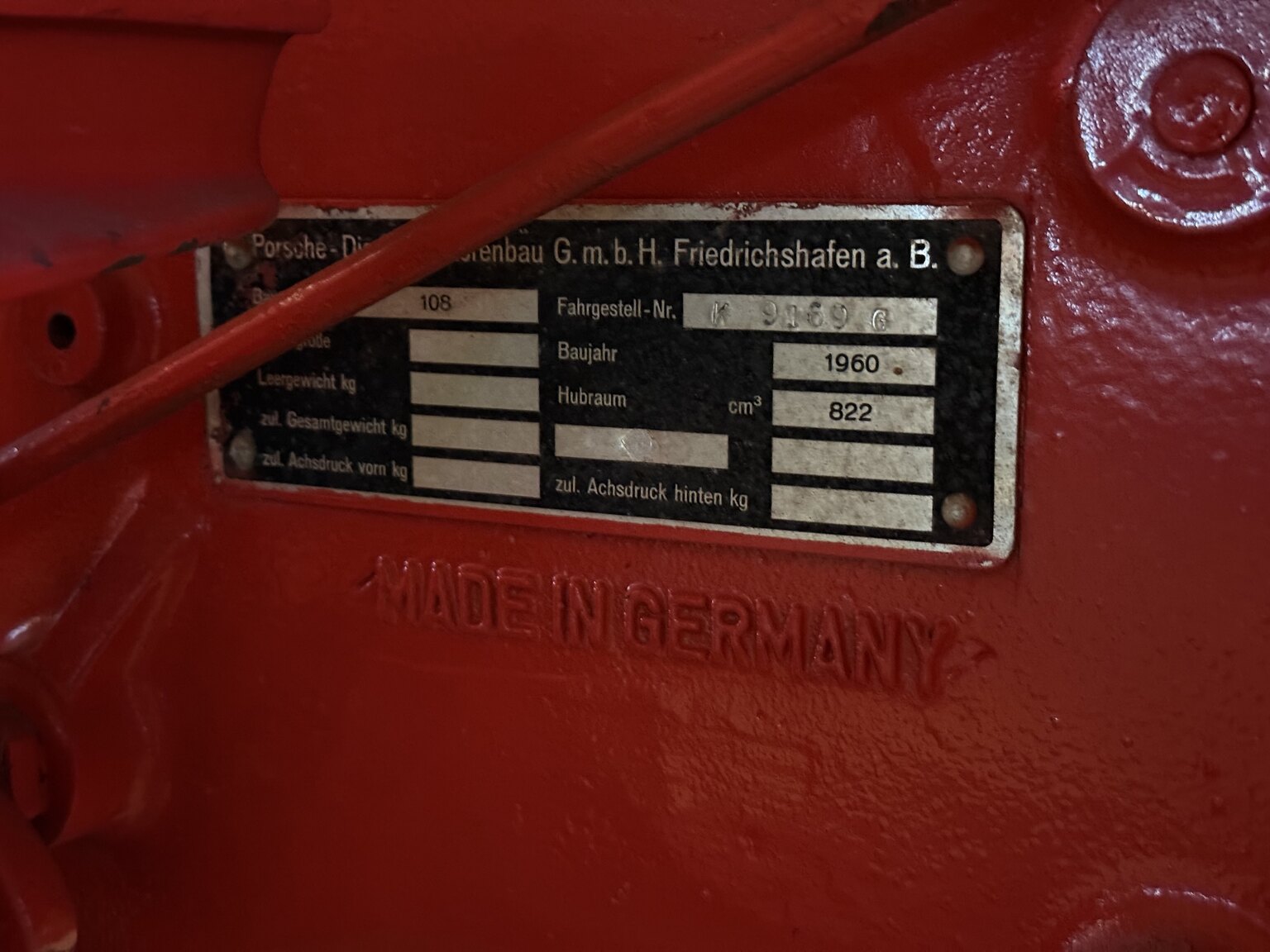 Image of 1960 Porsche Diesel Junior 108 mechanics