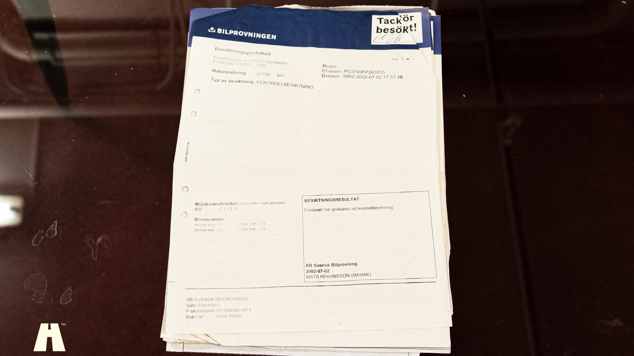 Dokumentation, 1985 Pontiac Fiero GT (25)