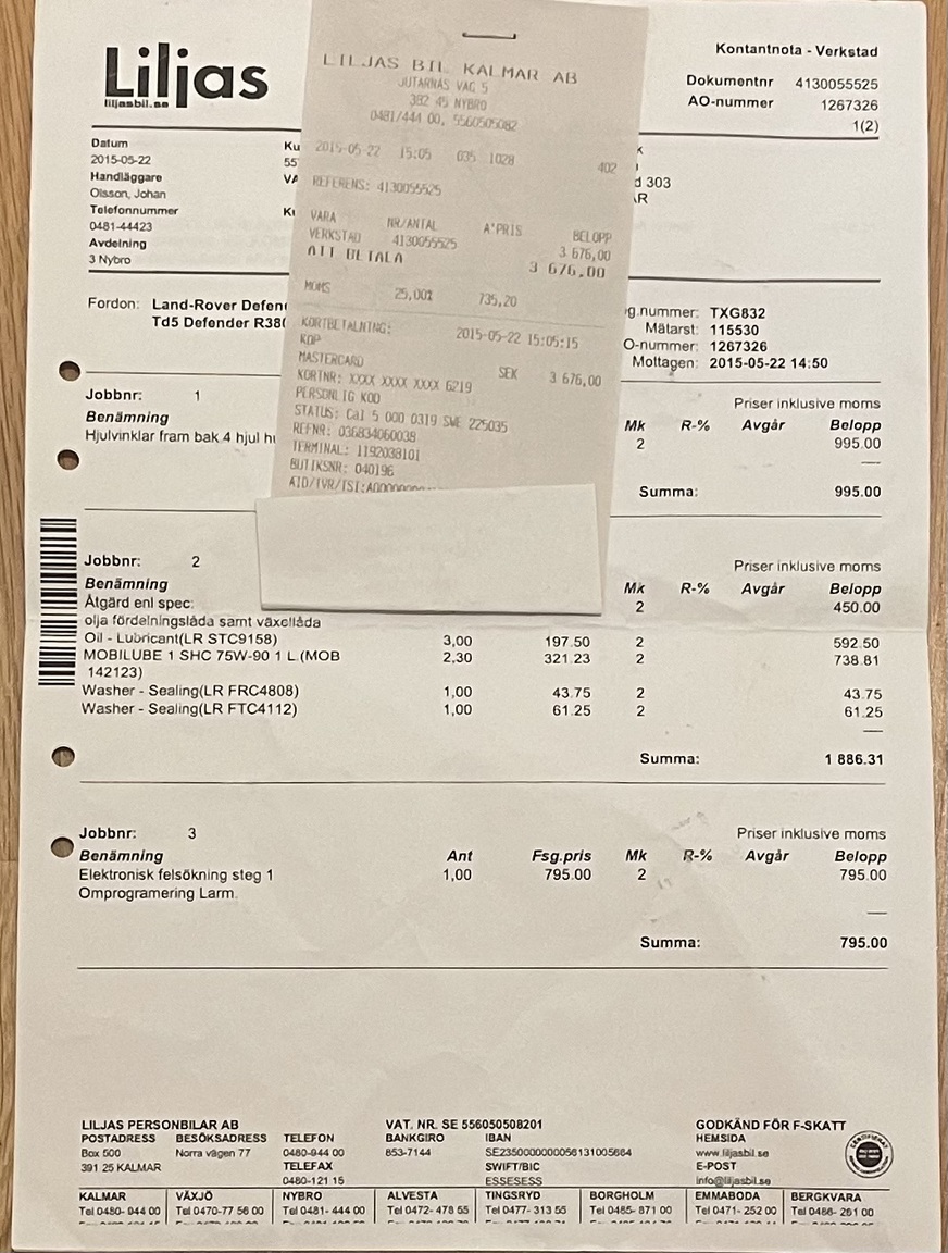 Dokumentation, 2003 Land Rover Defender TD5 90 Pickup (8)