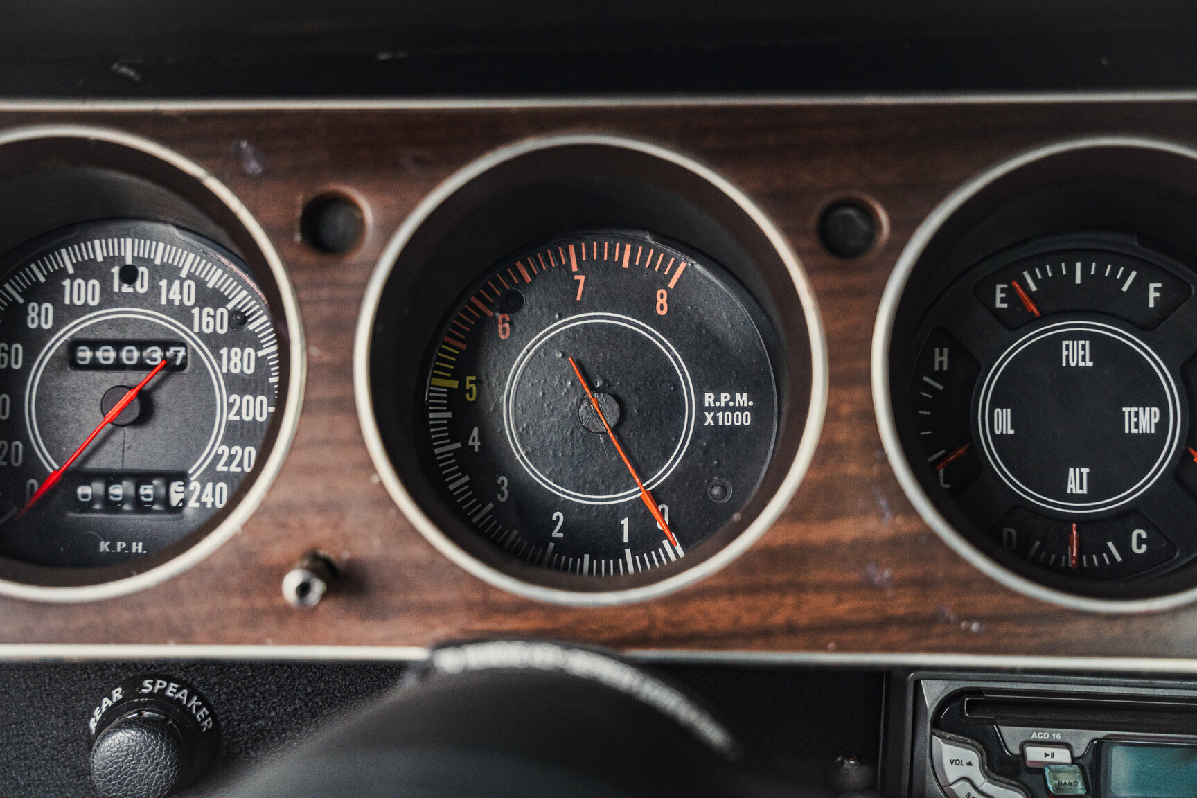 Interiörbild 1972 Plymouth Cuda 340