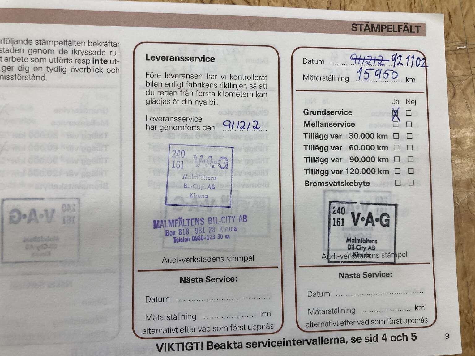 Documentation for 1992 Audi 100 Avant 2.3E Quattro