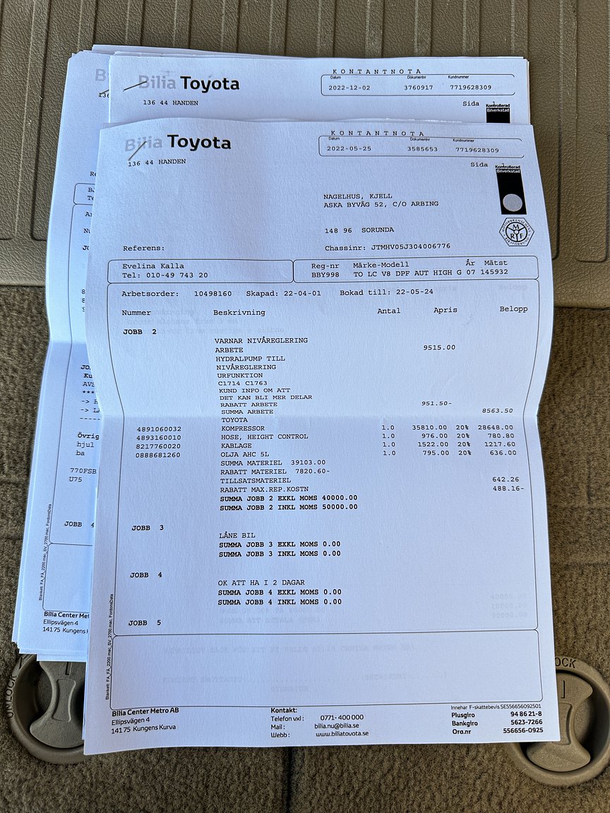 Documentation for 2008 Toyota Land Cruiser 4.5 4WD V8