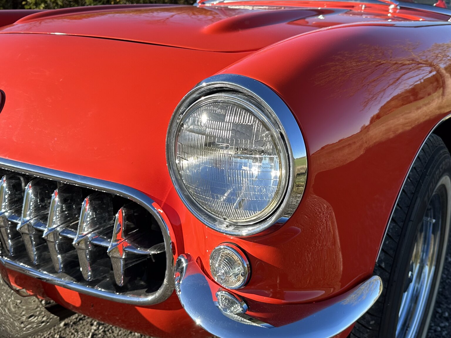 Exteriörbild på 1956 Chevrolet Corvette 