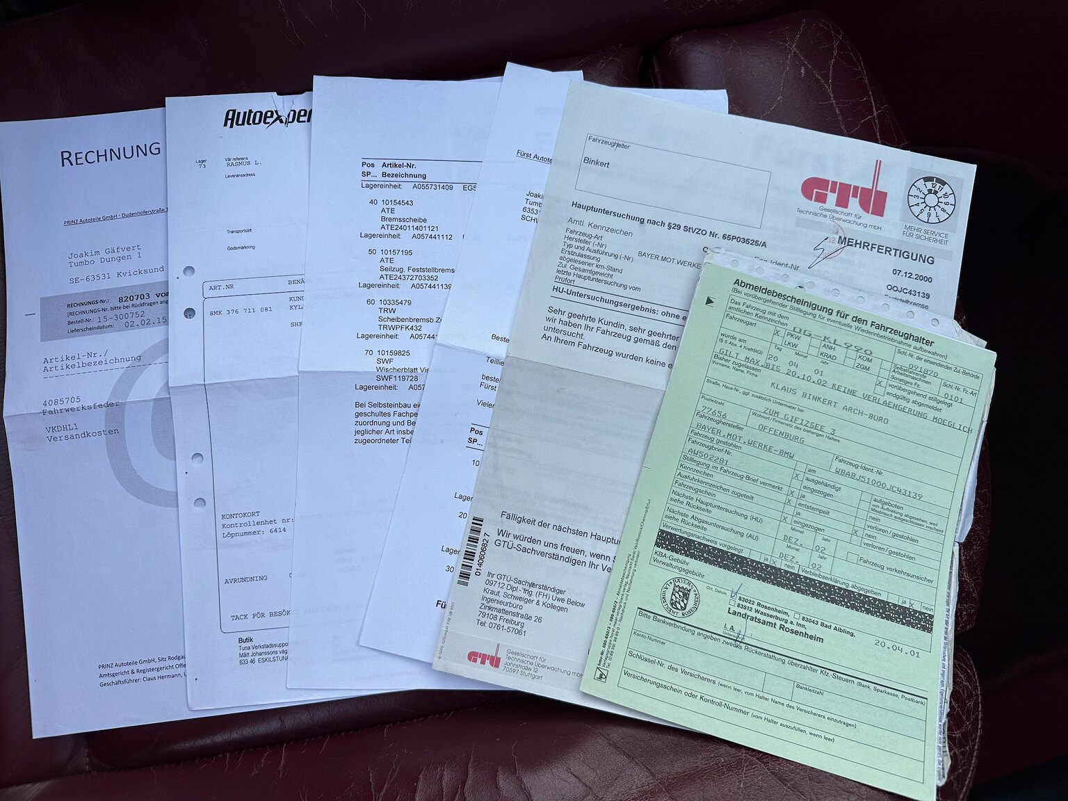 Documentation for 1993 BMW 325i Convertible