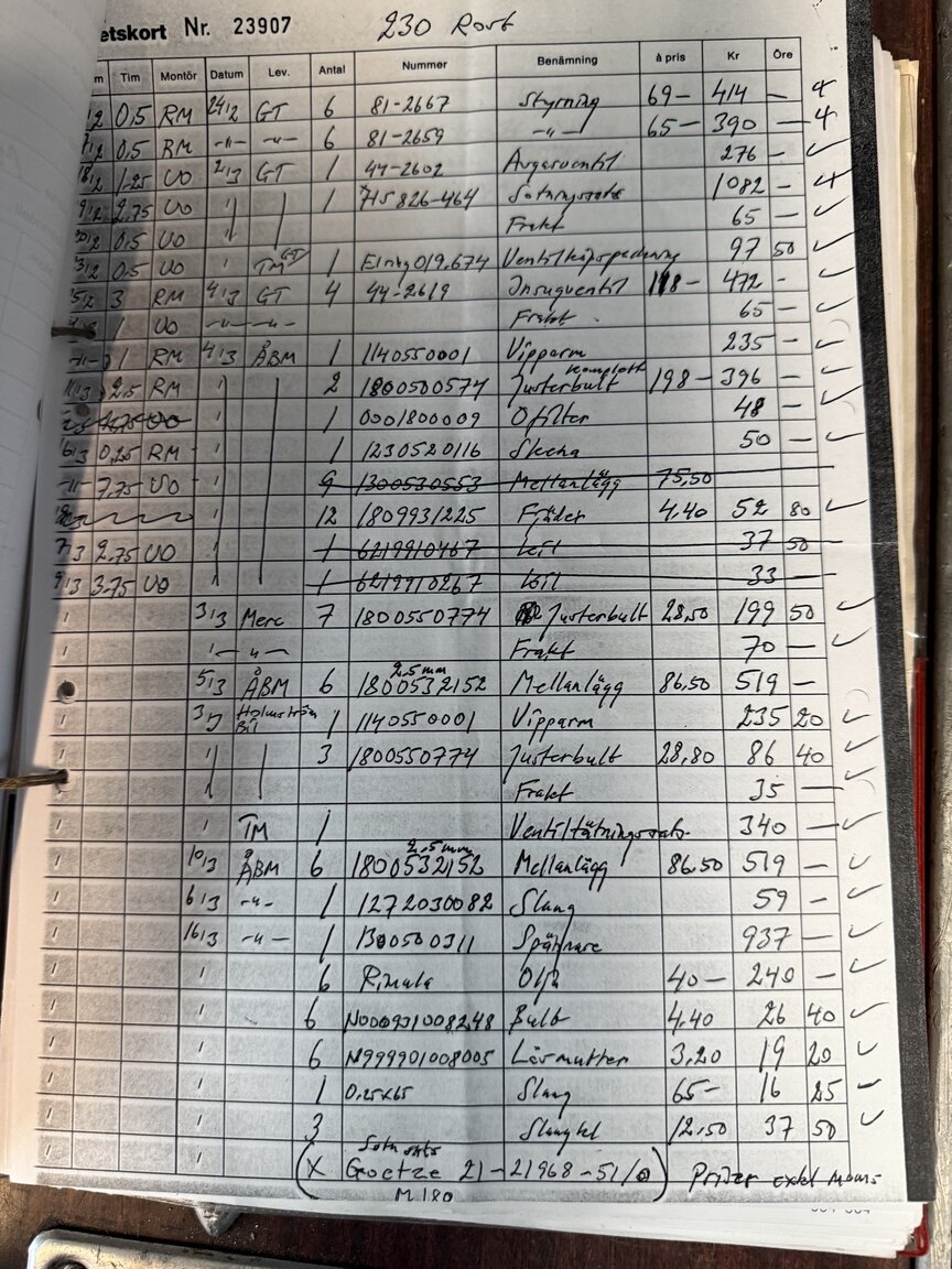 Documentation for 1967 Mercedes-Benz 230 Safari
