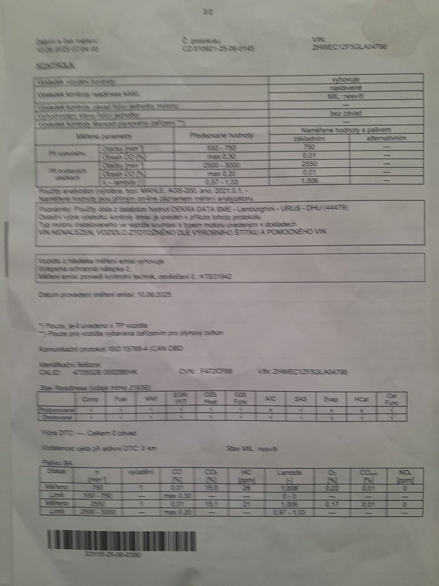 Documentation for 2016 Lamborghini Huracan LP-610-4