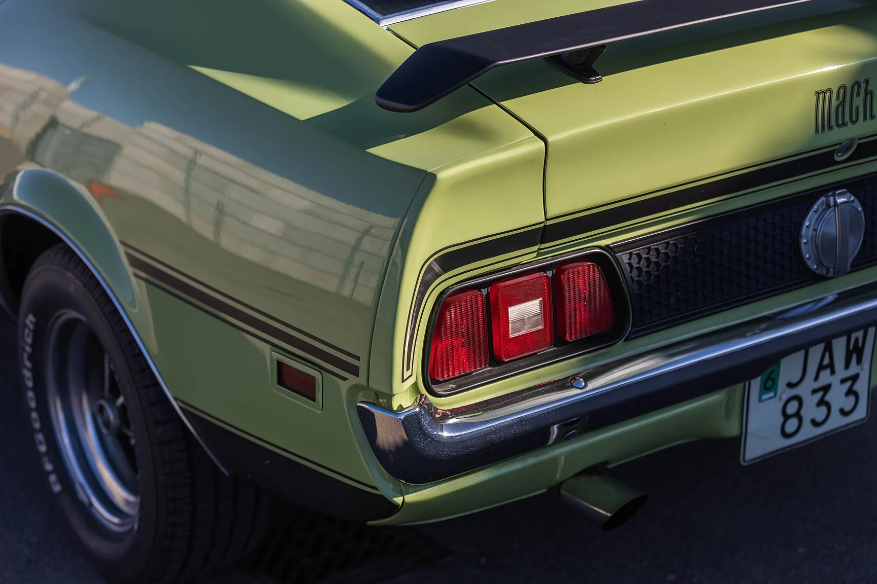 Aussenfoto 1971 Ford Mustang Mach 1 351cui (48)