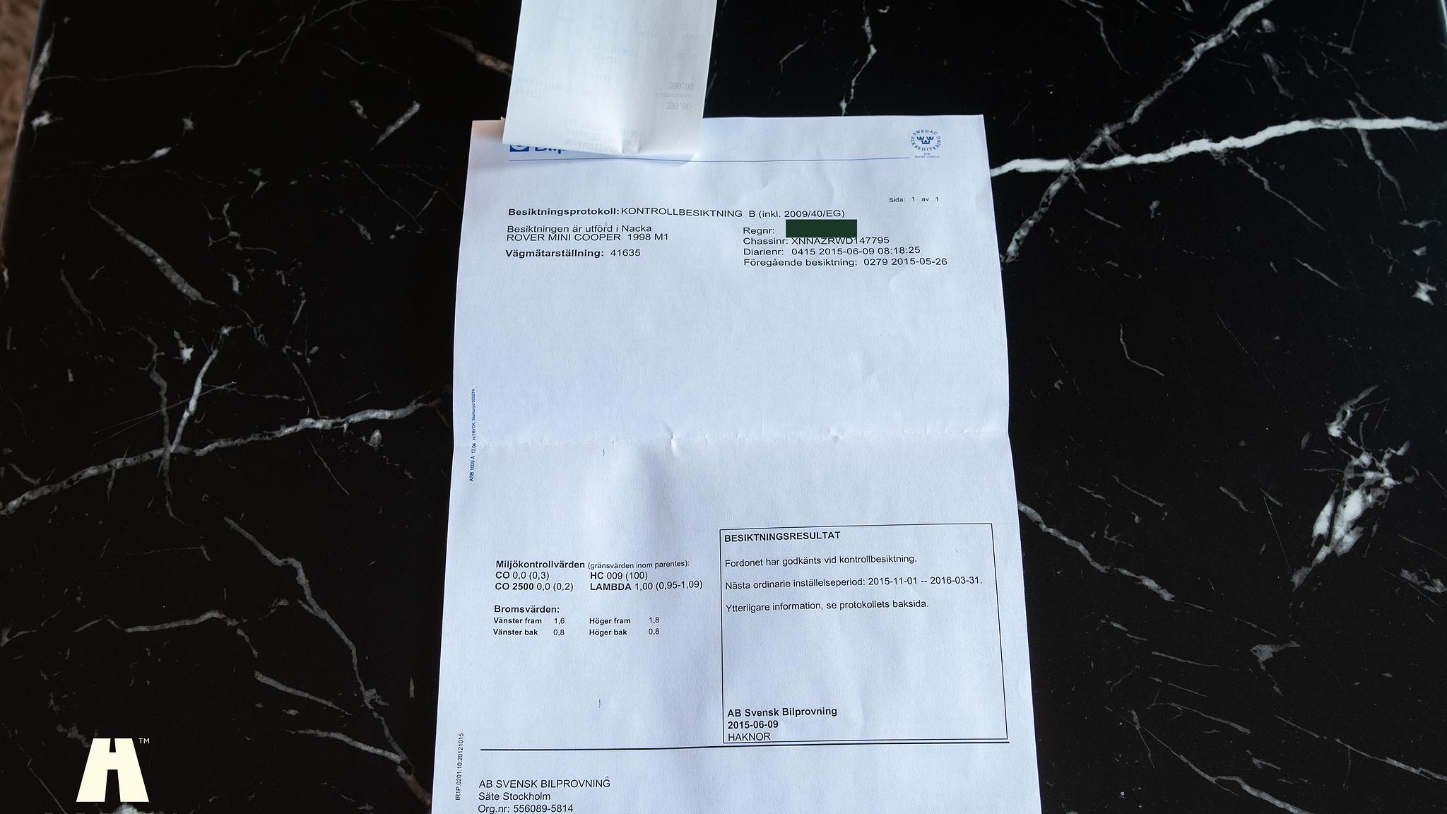 Dokumentation, 1998 Mini Cooper