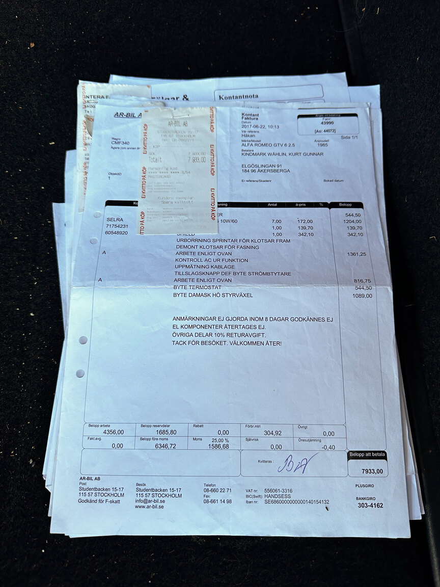 Dokumentation, 1985 Alfa Romeo GTV 6 2.5 (46)