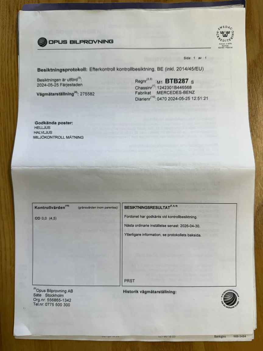 Dokumentation för 1991 Mercedes-Benz 300 E 4MATIC (3)