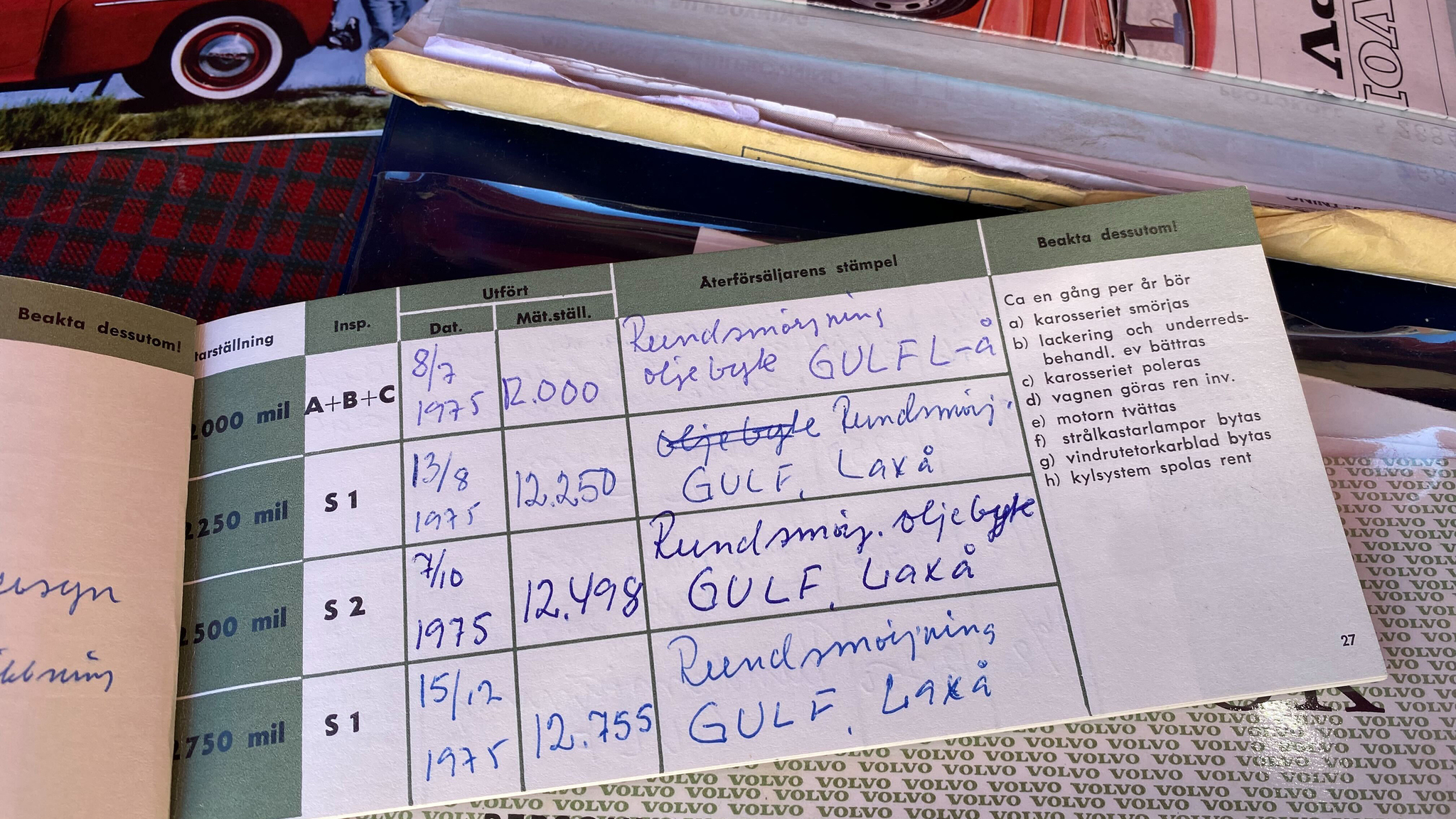 Documentation for 1965 Volvo PV 544 Sport (16)