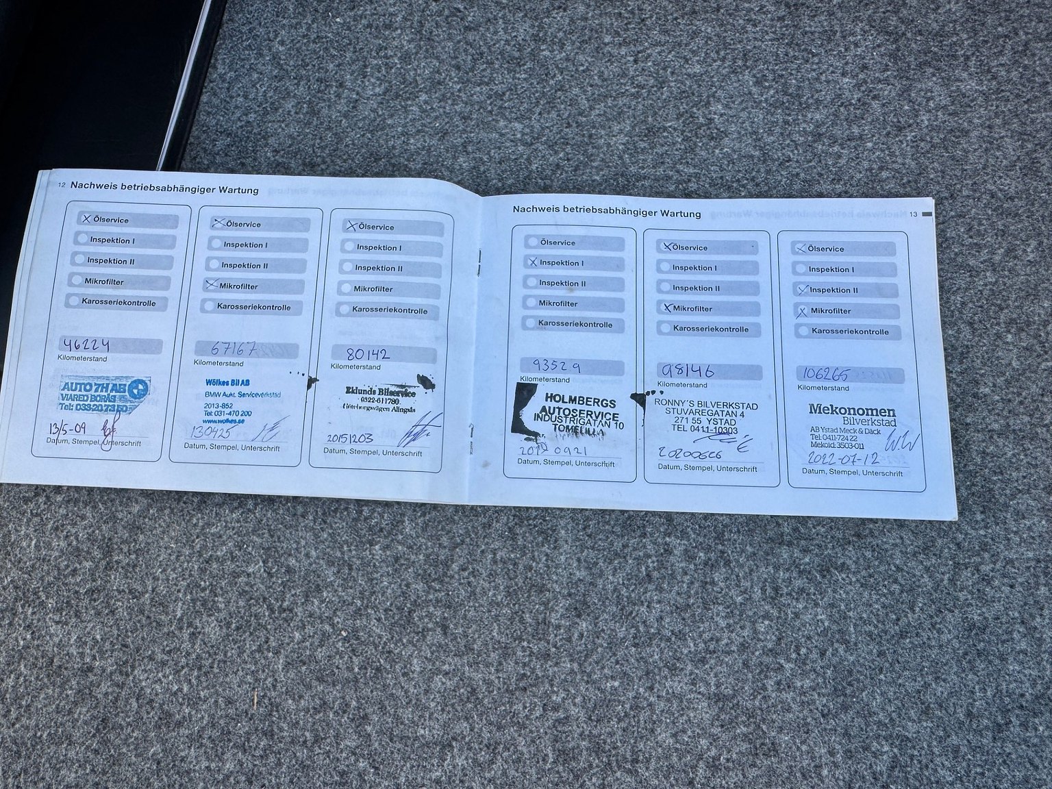 Dokumentation för 2001 BMW 325IA CAB