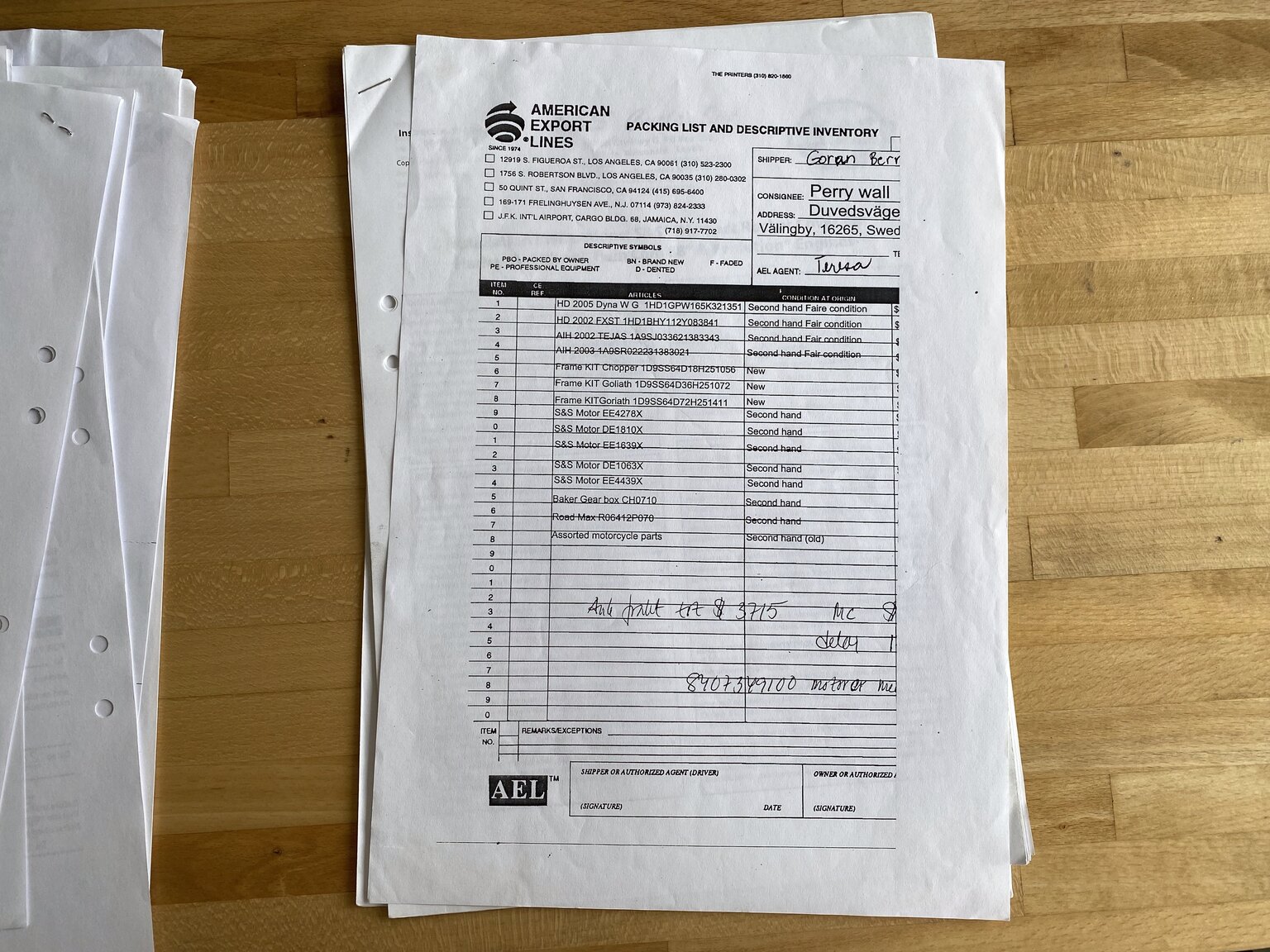 Dokumentation för 2014 Harley Davidson Custom