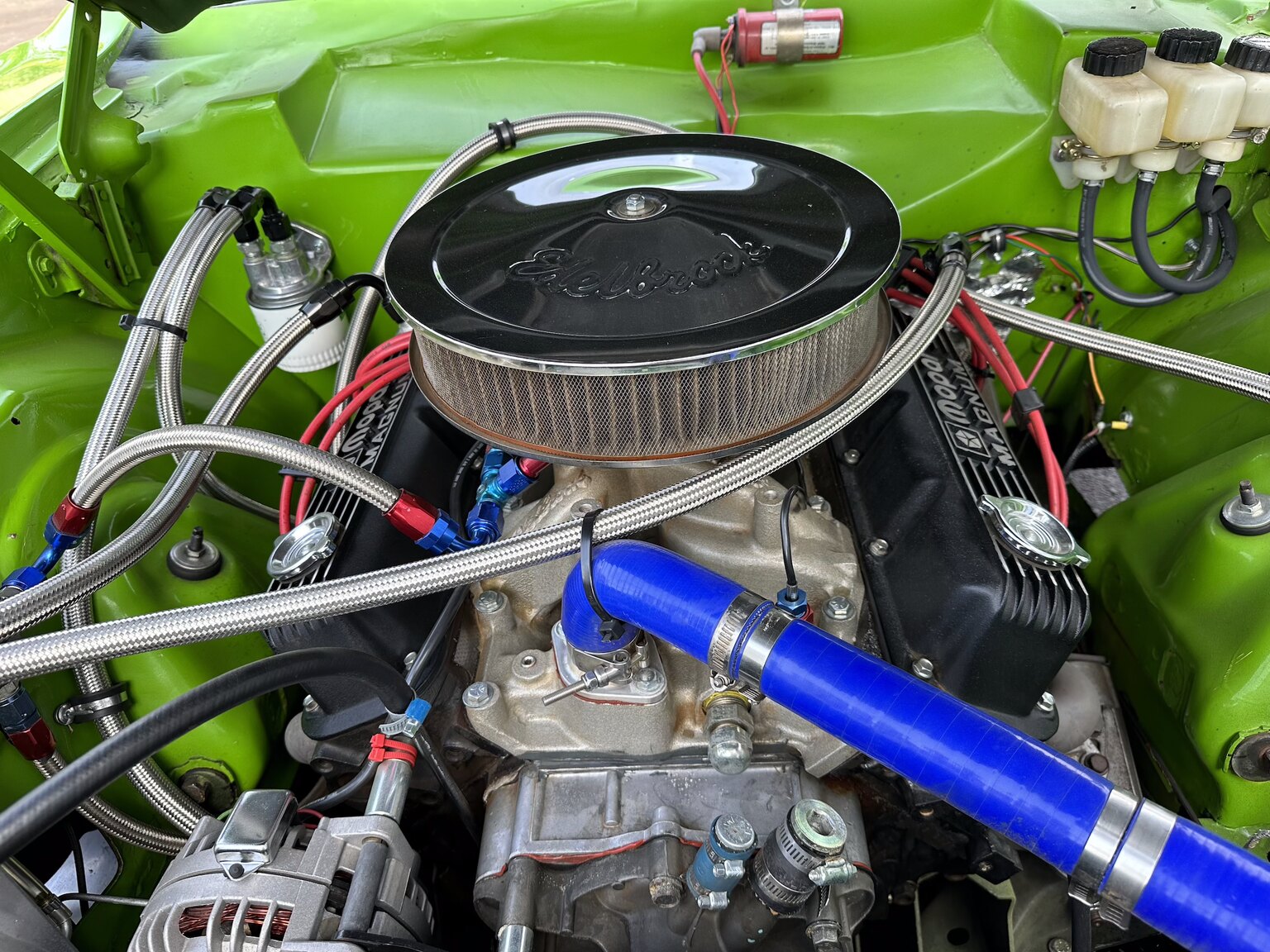 Image of 1970 Dodge Challenger Race Car mechanics