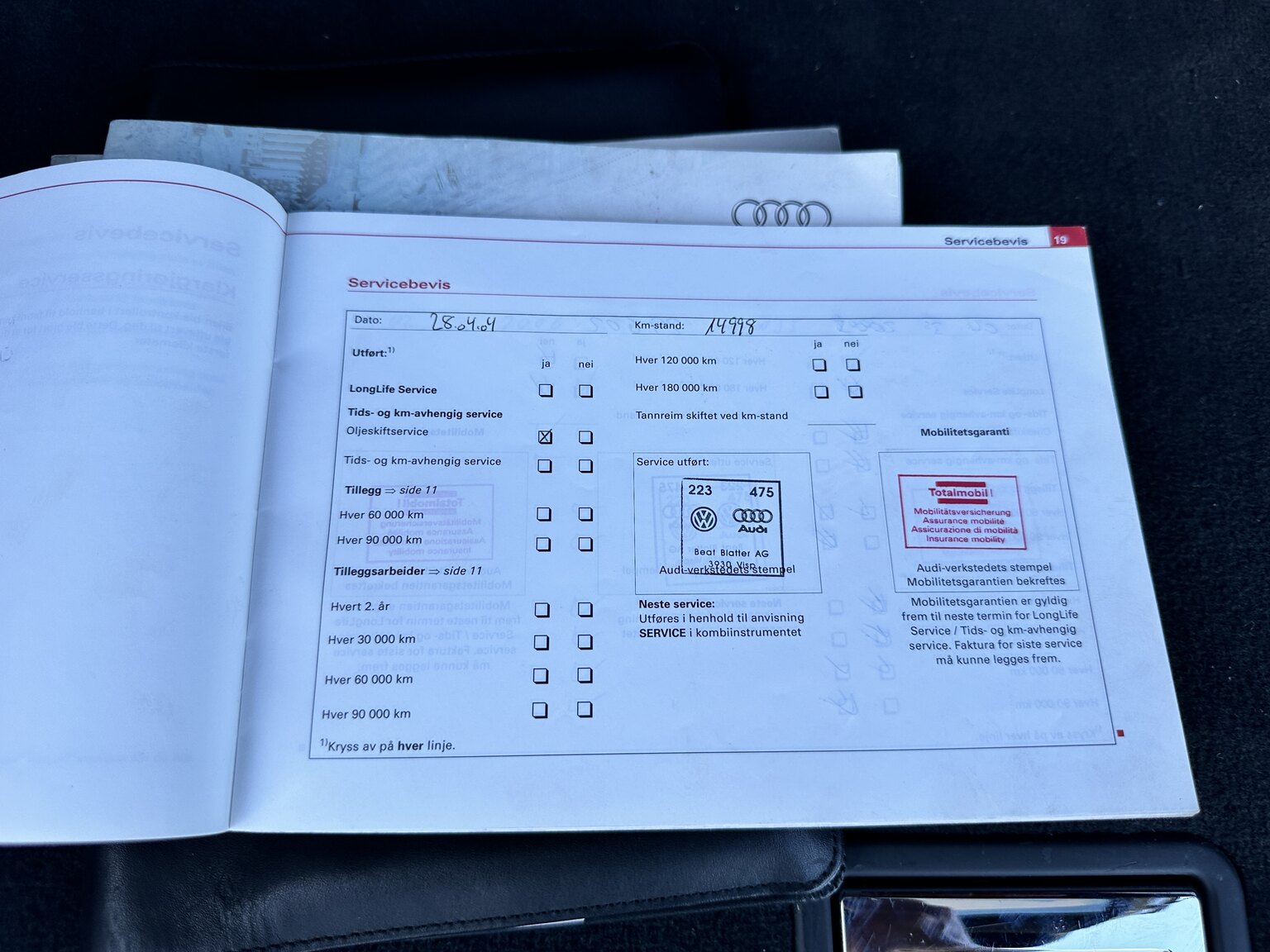 Documentation for 2003  Audi RS6 C5