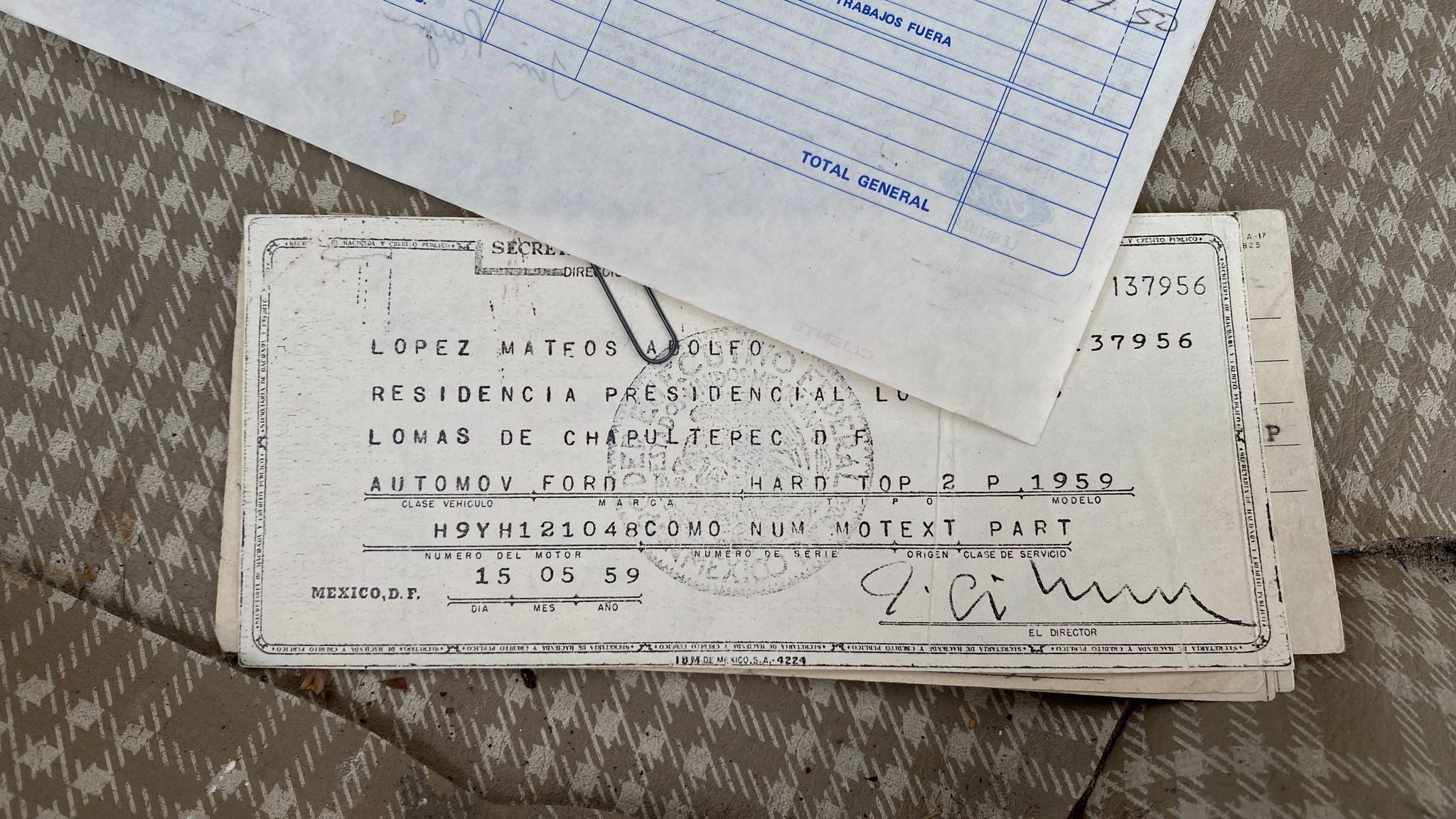 Documentation for 1959 Ford Thunderbird hardtop (106)