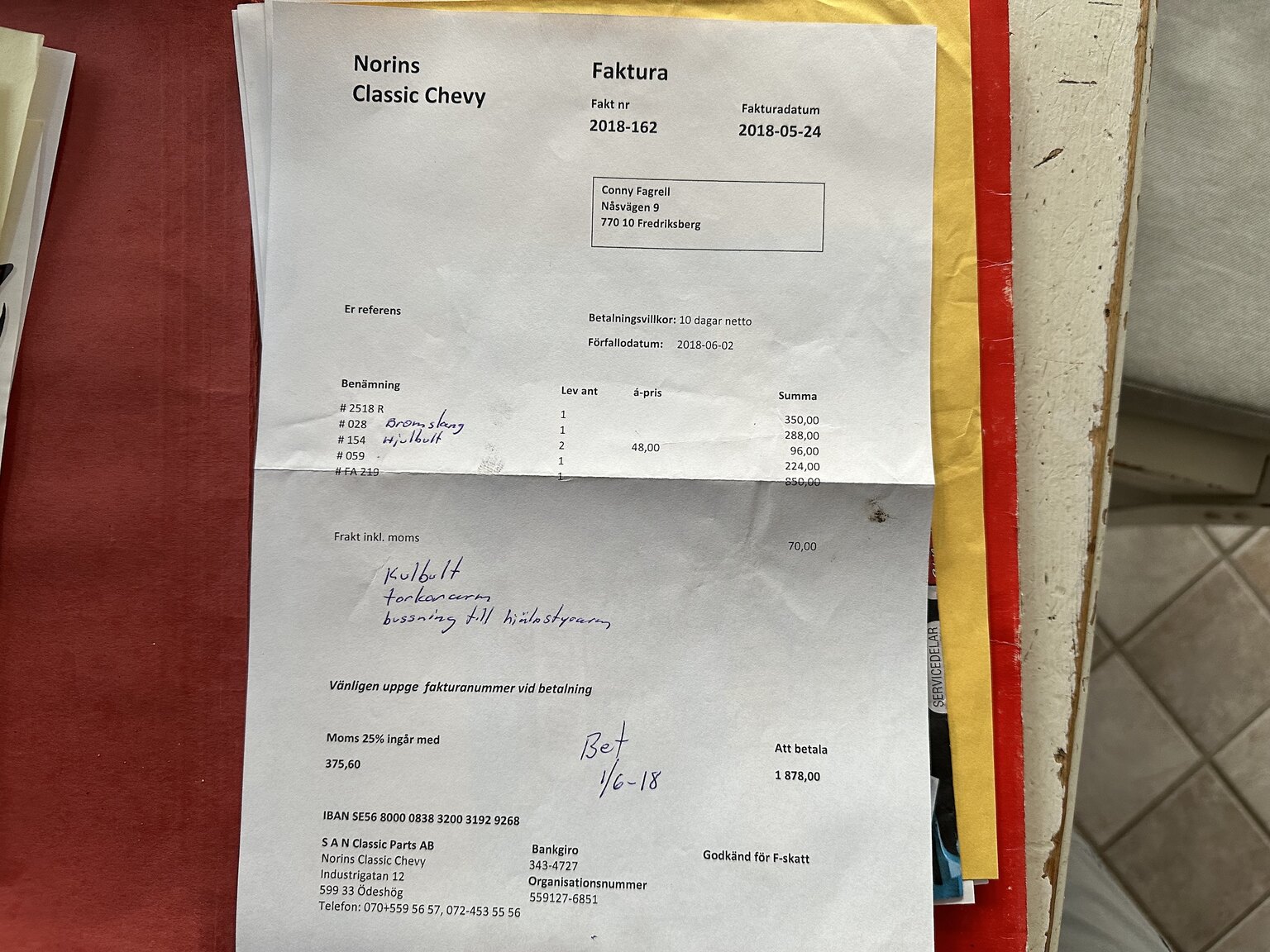 Documentation for 1957 Chevrolet Bel Air (12)