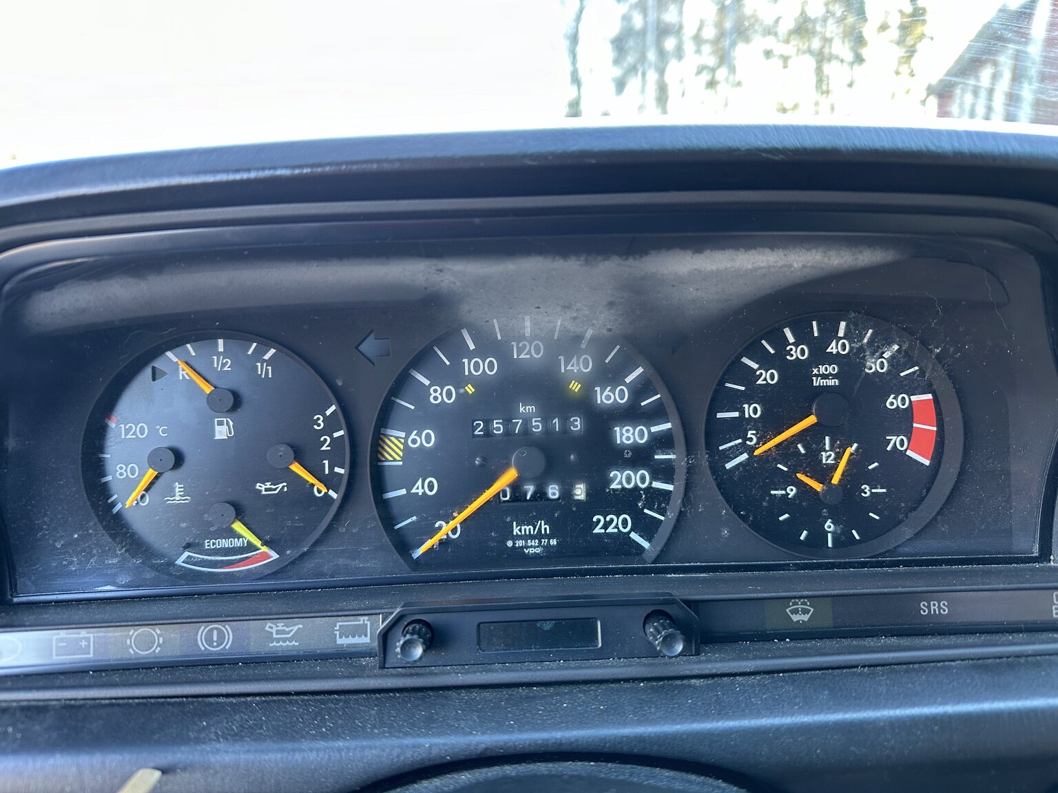 Interiörbild 1988 Mercedes-Benz 190 E 2.3 (11)