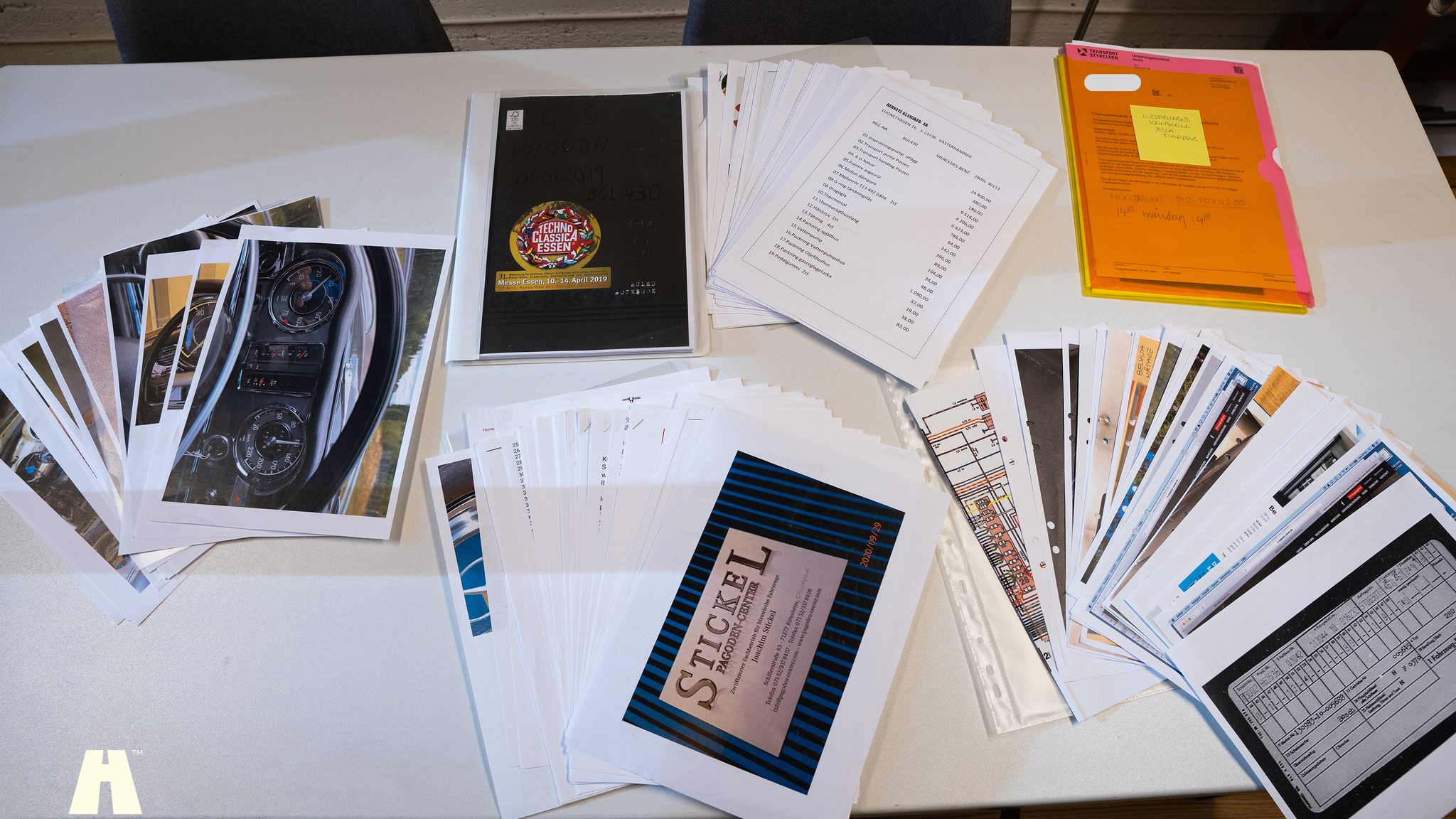 Documentation for 1970 Mercedes 280 SL Pagoda (1)