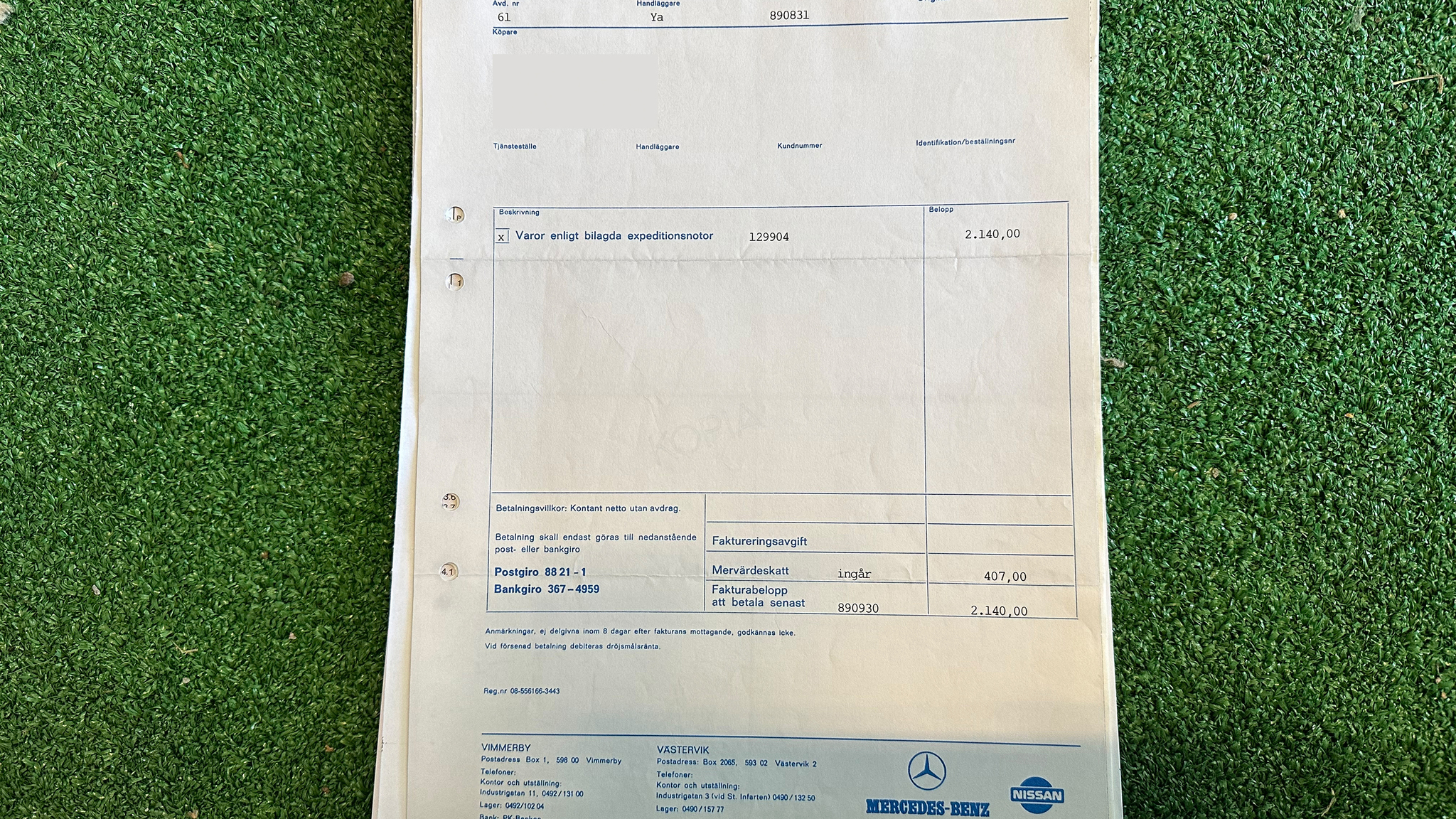 Dokumentation, 1979 Mercedes Benz 230