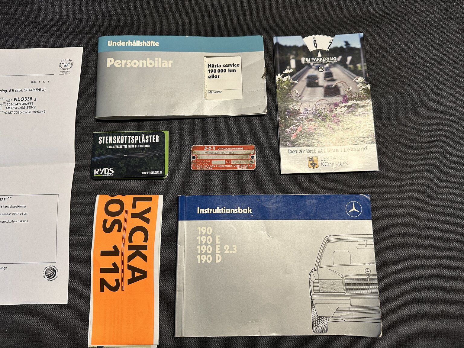 Dokumentation, 1988 Mercedes-Benz 190 E
