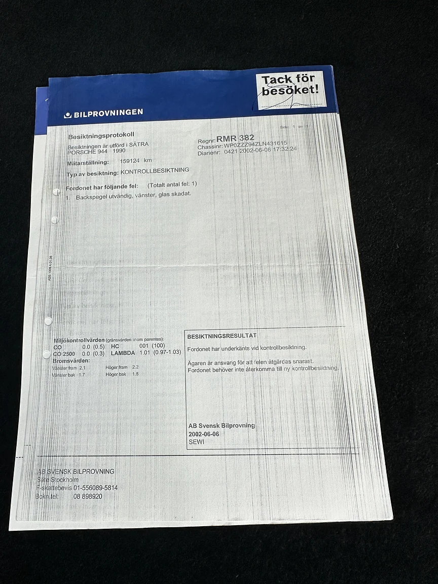 Dokumentation, 1990 Porsche 944 S2 Cabriolet  (21)